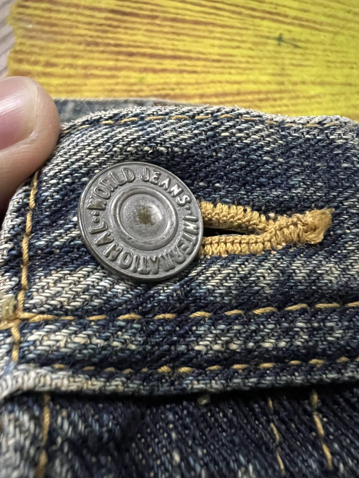 Japanese Brand Vintage GL Heart Faded Rusty Jean Very Rare Size US 30 / EU 46 - 9 Thumbnail