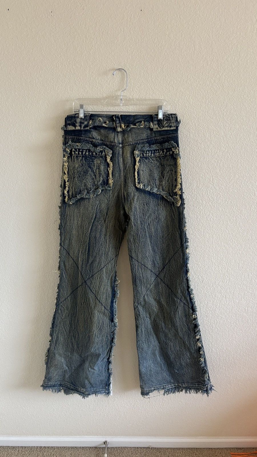 No Faith Studios No Faith Studios Flared Denim 002 Green/Blue Size US 32 / EU 48 - 5 Thumbnail