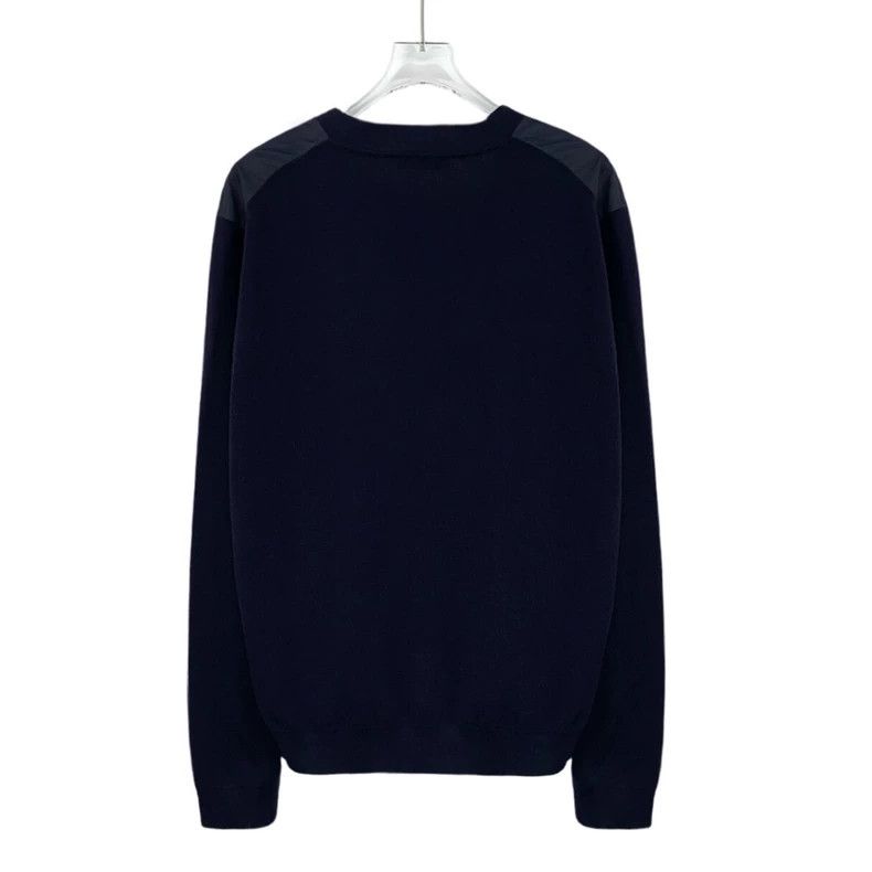 Prada Prada Color-blocked wool V-neck single-breasted long-sleev Size US L / EU 52-54 / 3 - 2 Thumbnail
