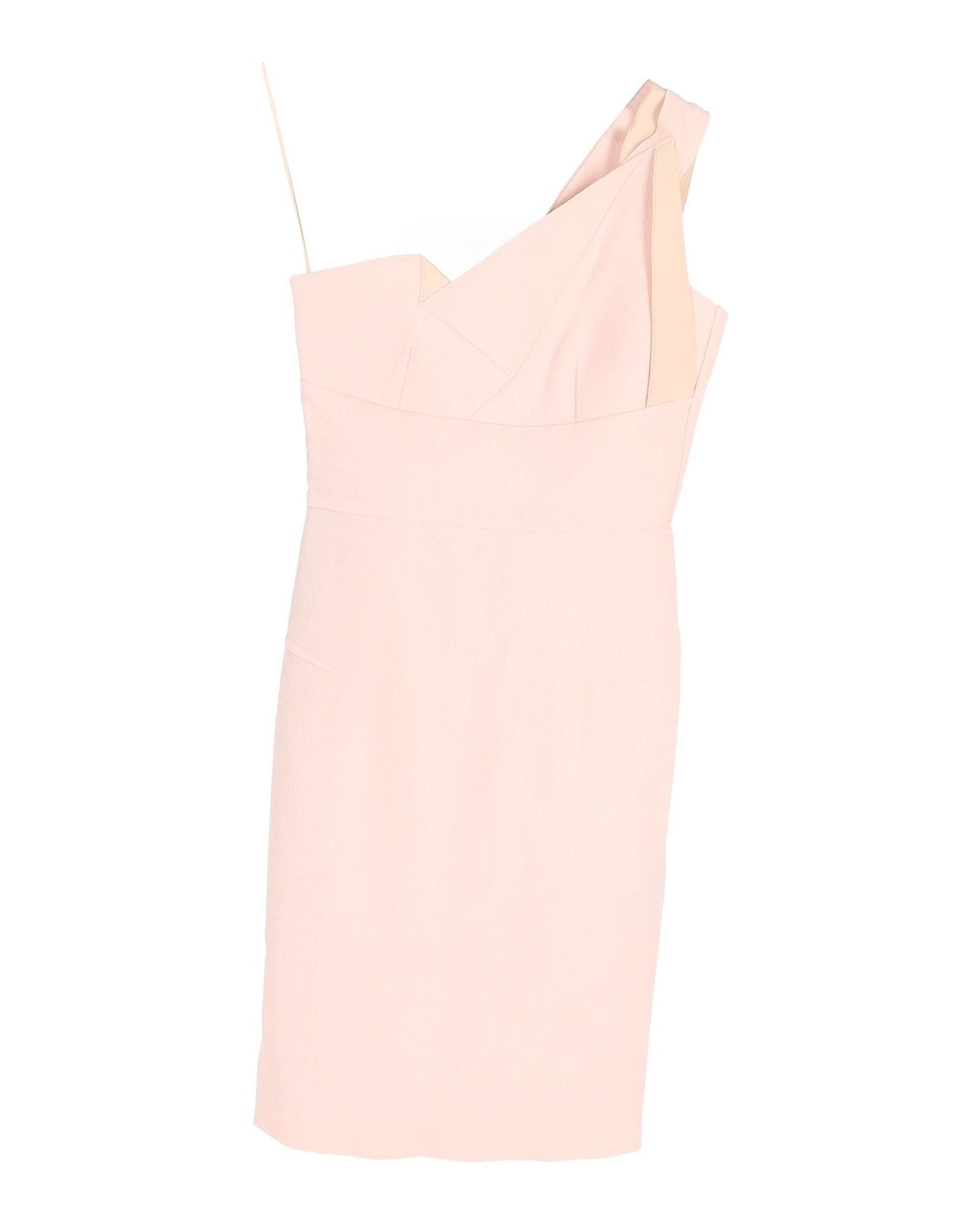 image of Roland Mouret Elegant One Shoulder Limited Edition Wool Dress in Pink, Women's (Size Medium)