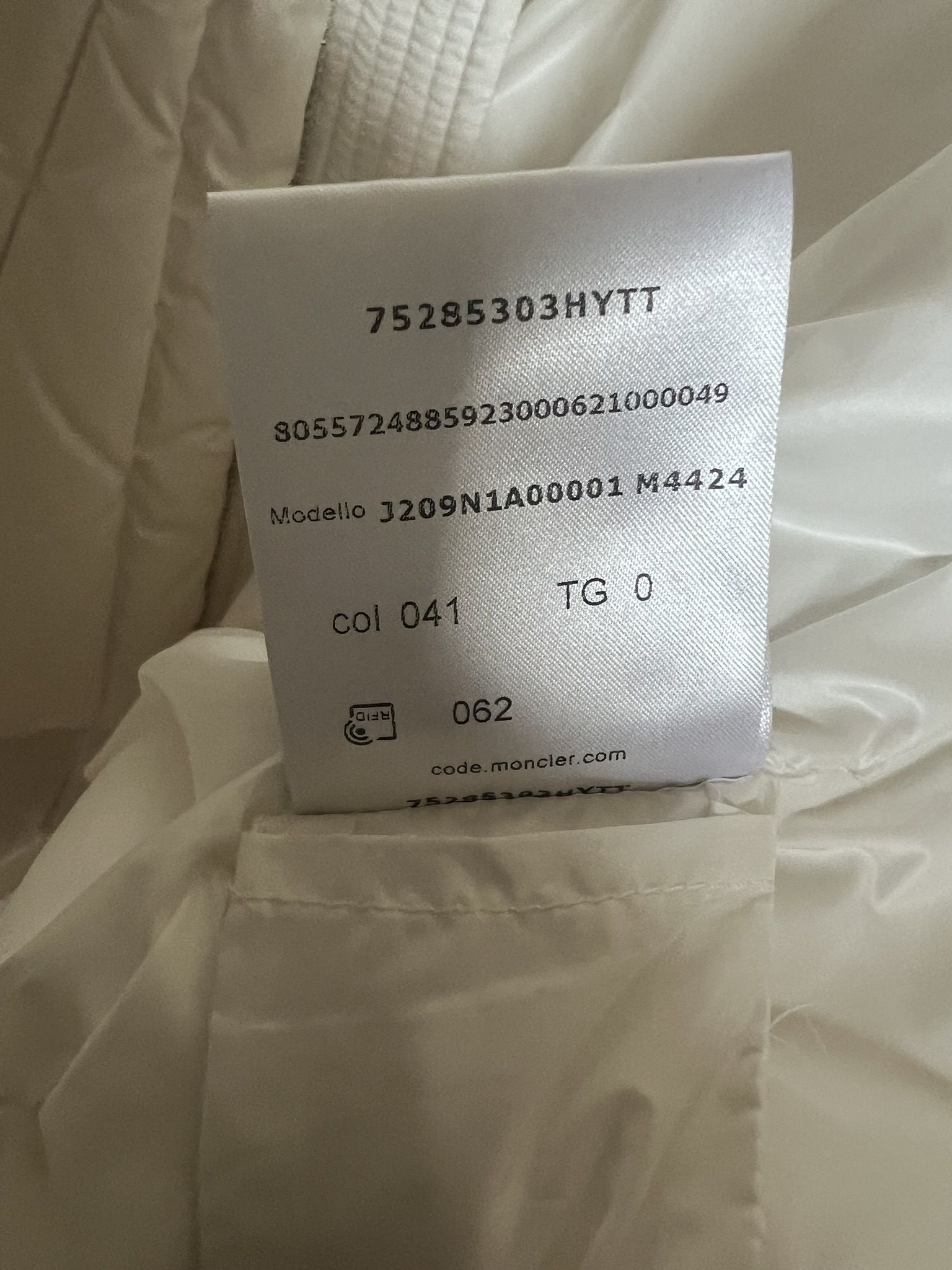 Moncler × Rick Owens Rick Owens x Moncler White Radiance Peter Bomber Jacket sz 0 Size US XS / EU 42 / 0 - 11 Thumbnail