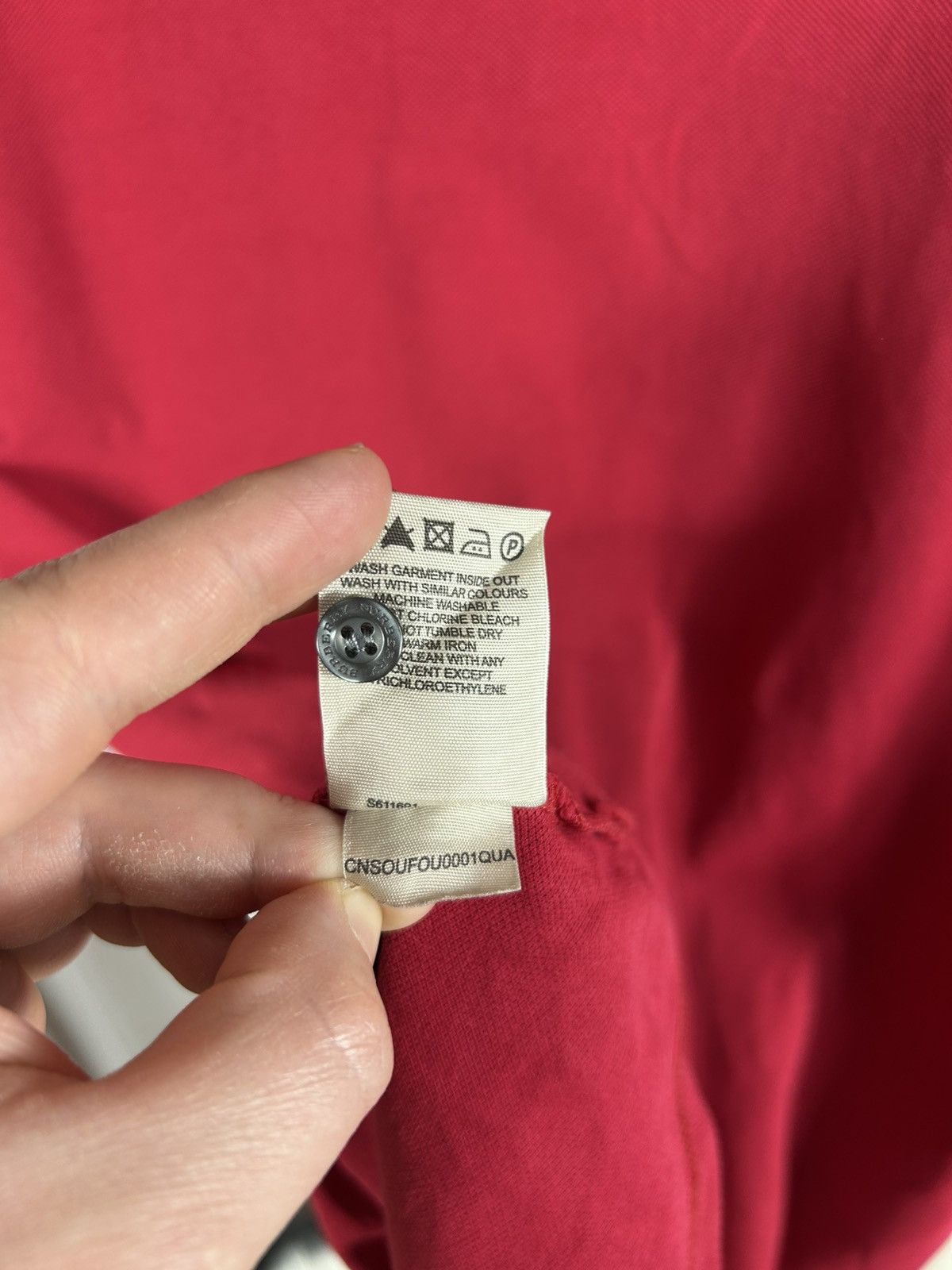 Burberry Burberry London Nova Check Red Polo Shirt Size M Size US M / EU 48-50 / 2 - 13 Thumbnail