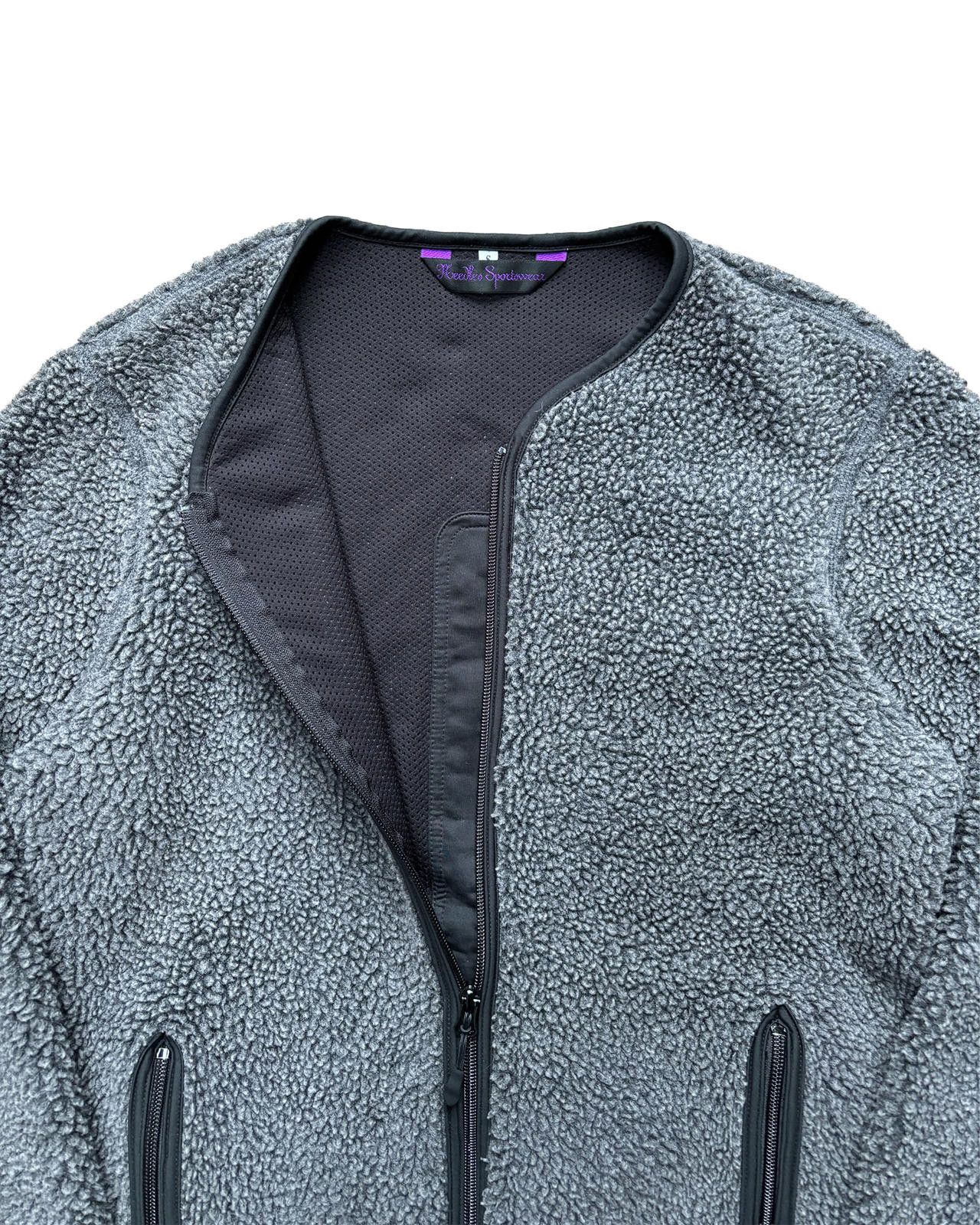 Needles Needles Sportswear Fleece Jacket Grey S Size US S / EU 44-46 / 1 - 2 Thumbnail