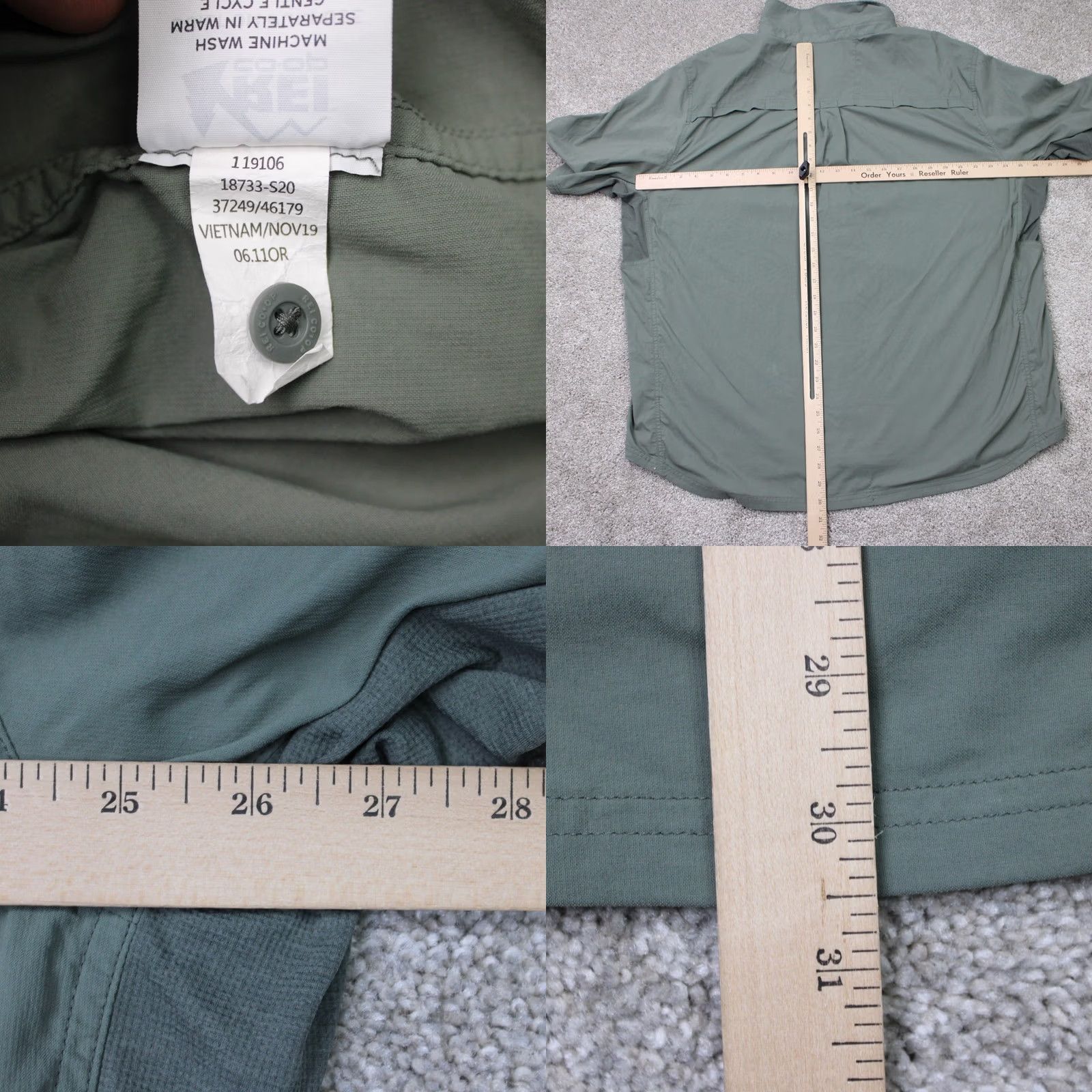 Vintage REI Co-op Shirt Mens 2XL XXL Green Sahara Vented Nylon Stretch Short Sleeve Casual Travel Workwear Size US XXL / EU 58 / 5 - 8 Thumbnail