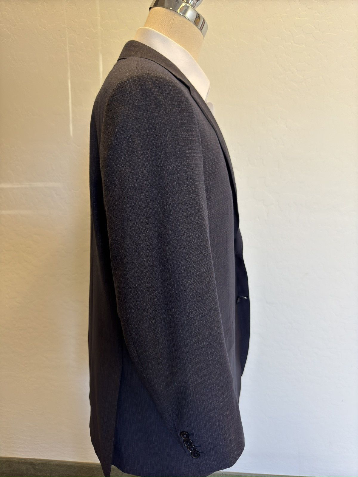 Canali CANALI Made in Italy Wool Subtle Check Jacket 46R $1695 Size 46R - 5 Thumbnail
