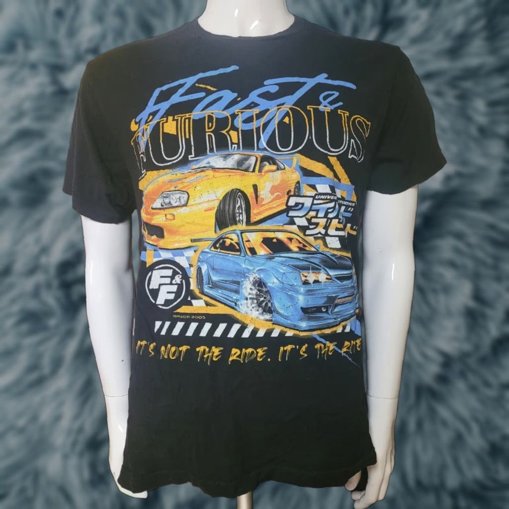 Vintage Fast & Furious T Shirt Men's L Black Crew Neck Short Sleeve Universal Studios Movie Ride Shirt Size US L / EU 52-54 / 3 - 1 Thumbnail
