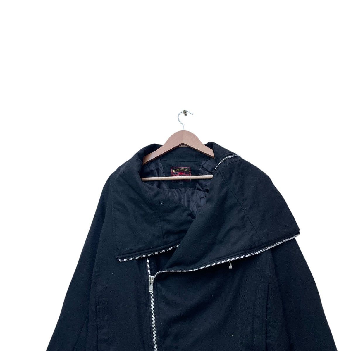 Beams Plus 💥 Japanese Brand Beams Heart Double Collar Biker Jacket Size US M / EU 48-50 / 2 - 4 Thumbnail