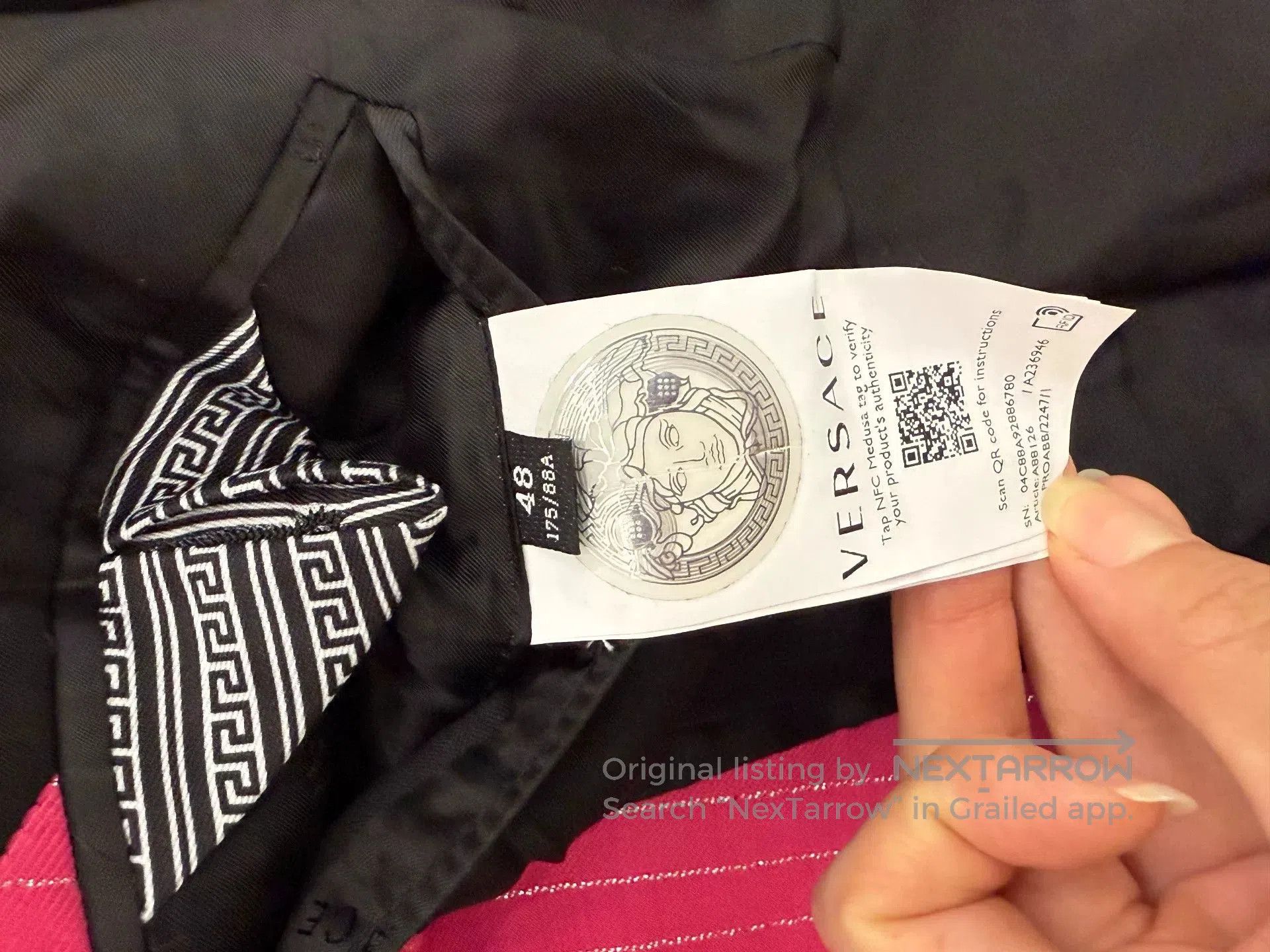 Japanese Brand Versace New Wool Suit. Size US M / EU 48-50 / 2 - 6 Thumbnail
