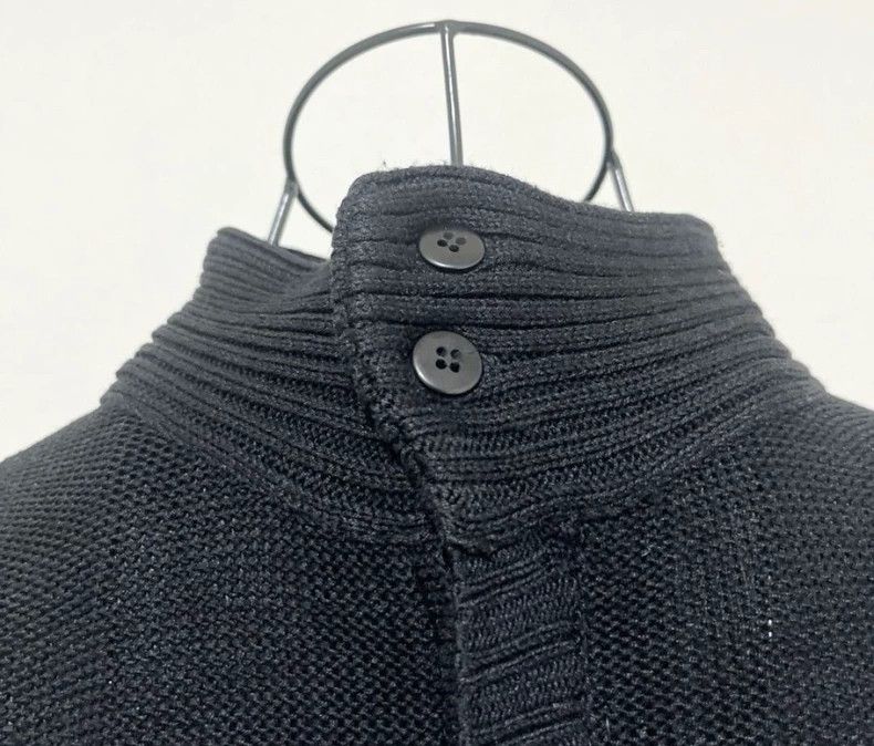 Yohji Yamamoto Yohji Yamamoto size os Black Durban turtleneck cardigan swe Size US M / EU 48-50 / 2 - 3 Thumbnail