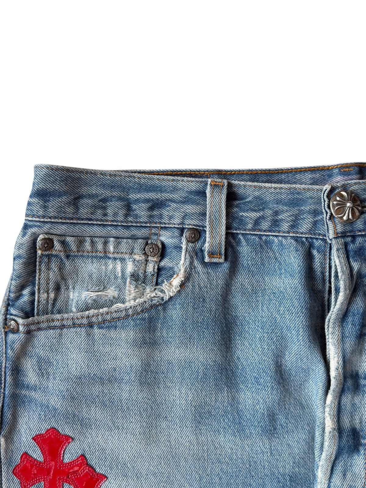 Chrome Hearts Chrome Hearts Red Patent Leather Patch 517 Levi’s Denim Jean Size US 32 / EU 48 - 10 Thumbnail