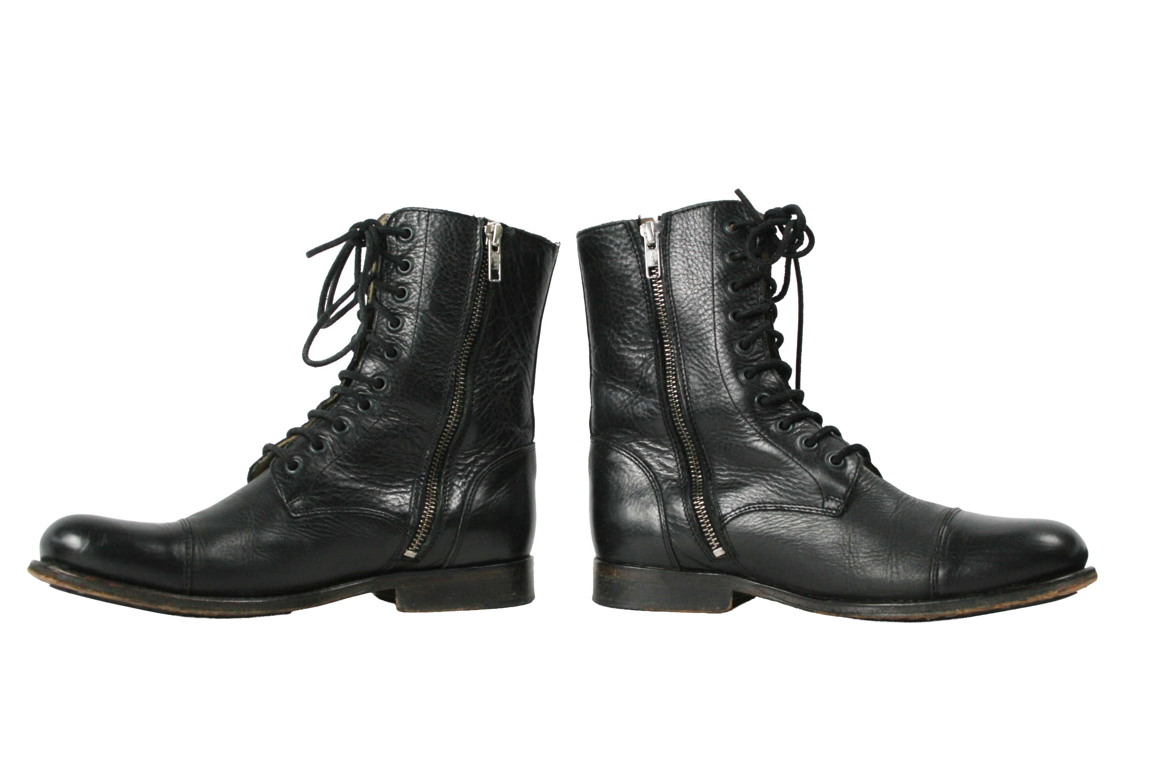 Shoto Biker Avant Garde Hand Made Combat Boots Size US 8 / IT 38 - 12 Thumbnail