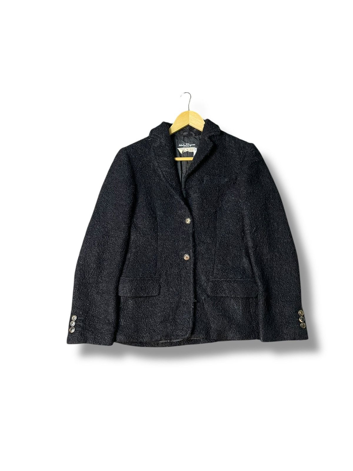 Salvatore Ferragamo × Vintage Salvatore Ferragamore x Vintage Wool Blazer (32) Size US S / EU 44-46 / 1 - 1 Thumbnail