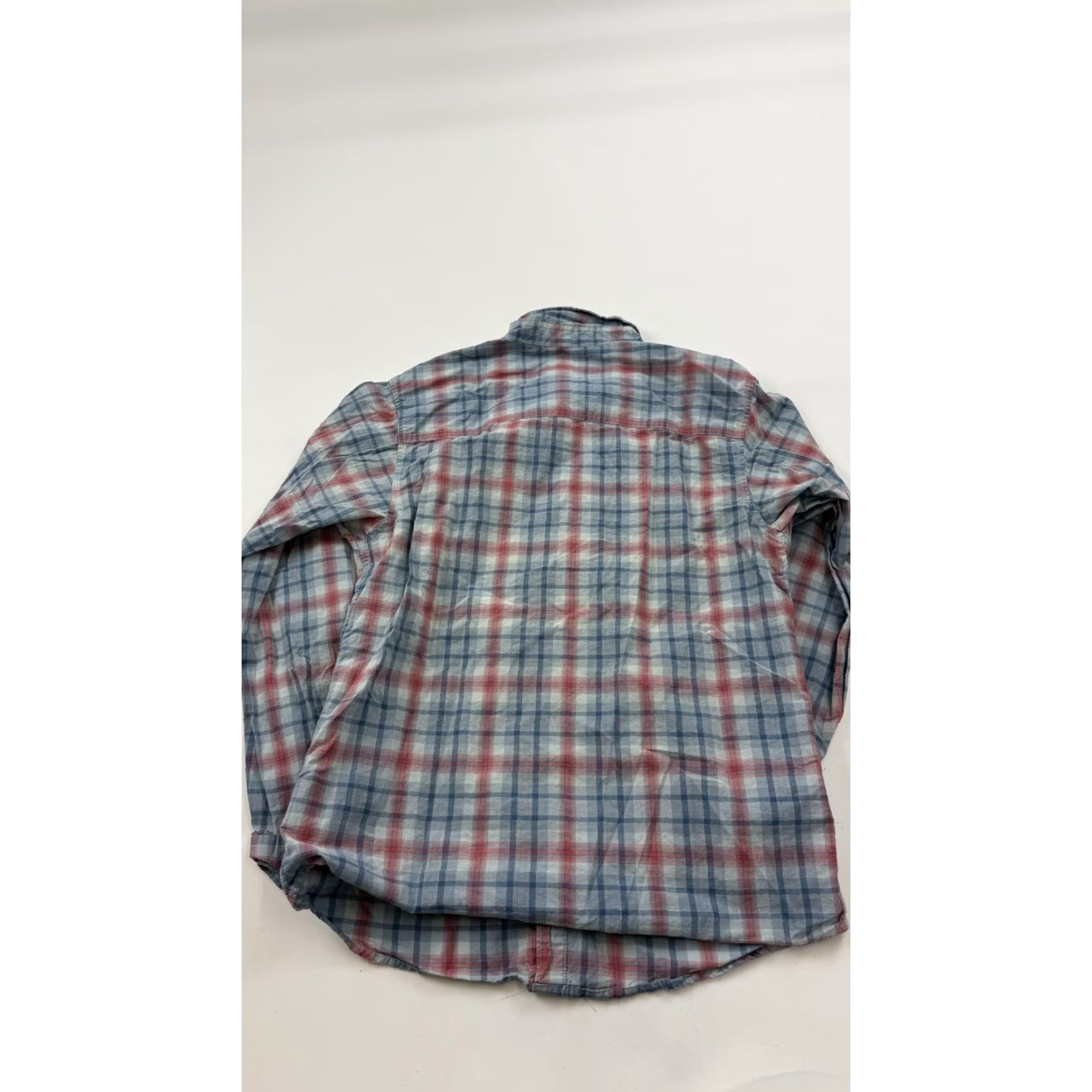 Vintage Columbia Shirt Mens Small Blue Red Plaid Long Sleeve Button Front Cotton Casual Shirt Size US S / EU 44-46 / 1 - 5 Thumbnail