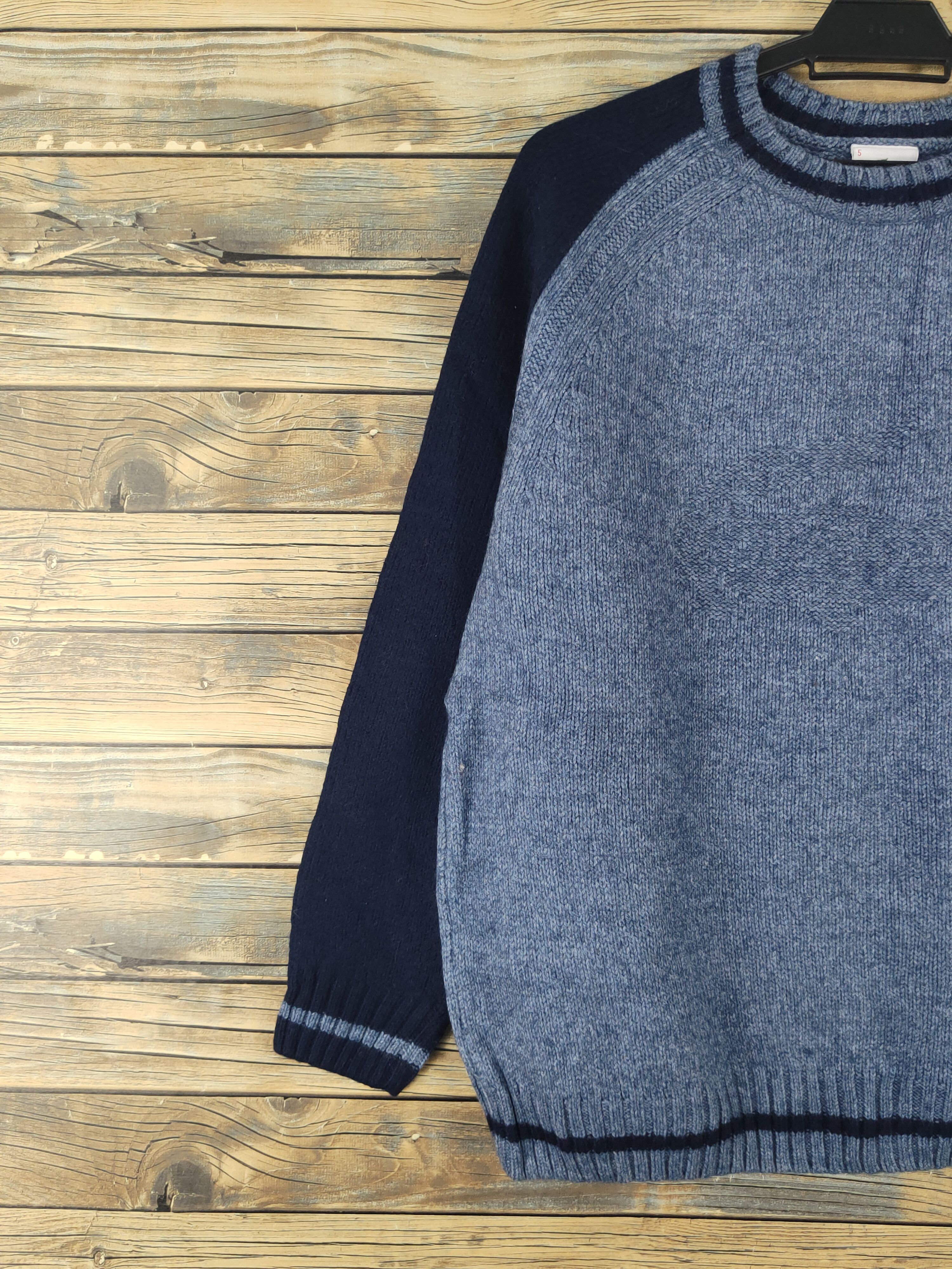 Vintage Lacoste vintage Blue Knitwear Sweatshirts #W1747 Size US M / EU 48-50 / 2 - 3 Thumbnail