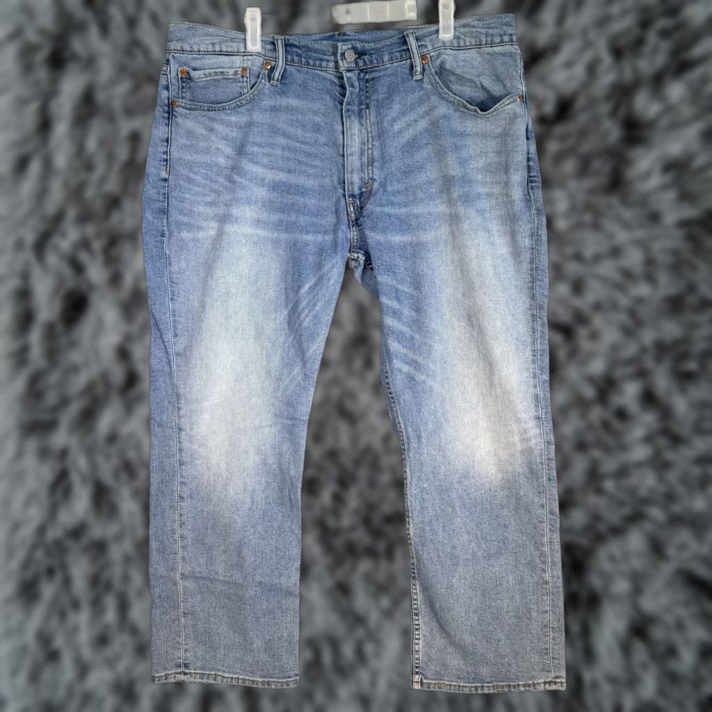 Levi's Levi's 559 Jeans Mens 38x30 Blue Whiskered Relaxed Straight Denim Mid Rise Pants Size US 38 / EU 54 - 1 Thumbnail
