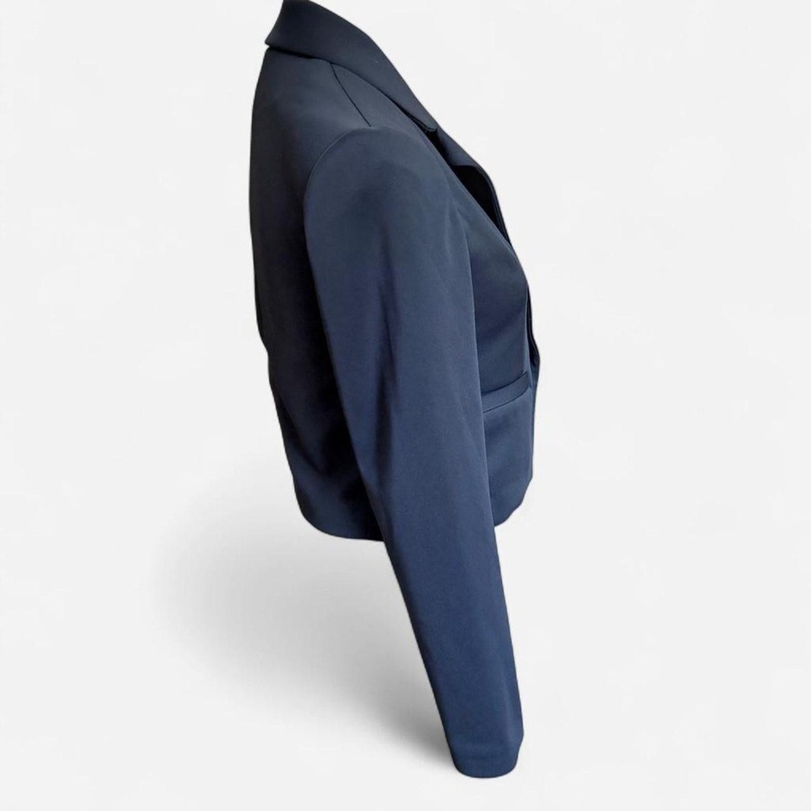 Express semi-cropped Fitted Suit Blazer Jacket open no button Size XS / US 0-2 / IT 36-38 - 5 Thumbnail