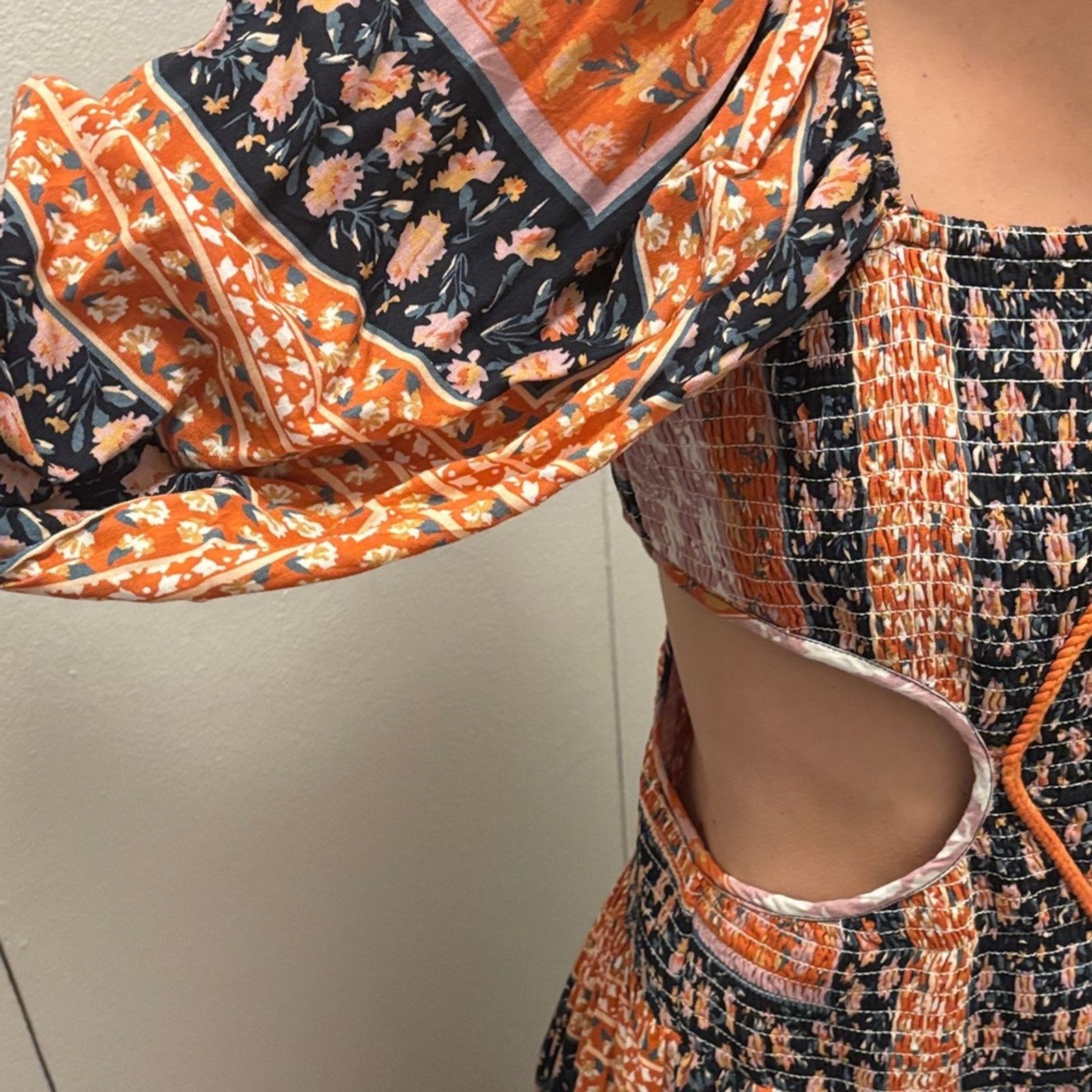 Other NWT Jen's Pirate Booty Black Orange Long Sleeve Dress L/XL Size L / US 10 / IT 46 - 6 Thumbnail