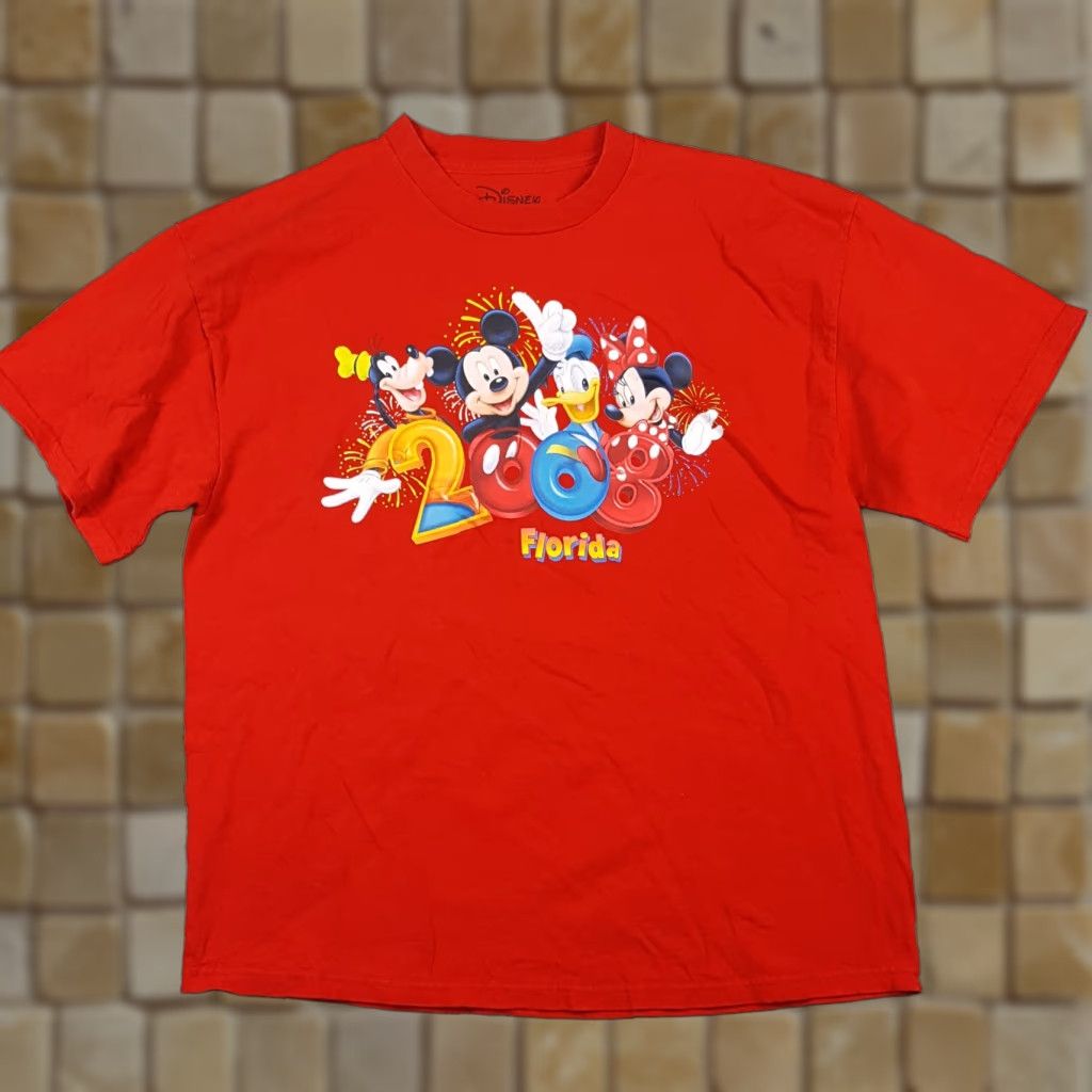 Disney Vintage Disney T-Shirt Men XL Mickey Mouse Goofy Cartoon 2008 Y2K Retro Summer Size US XL / EU 56 / 4 - 1 Thumbnail