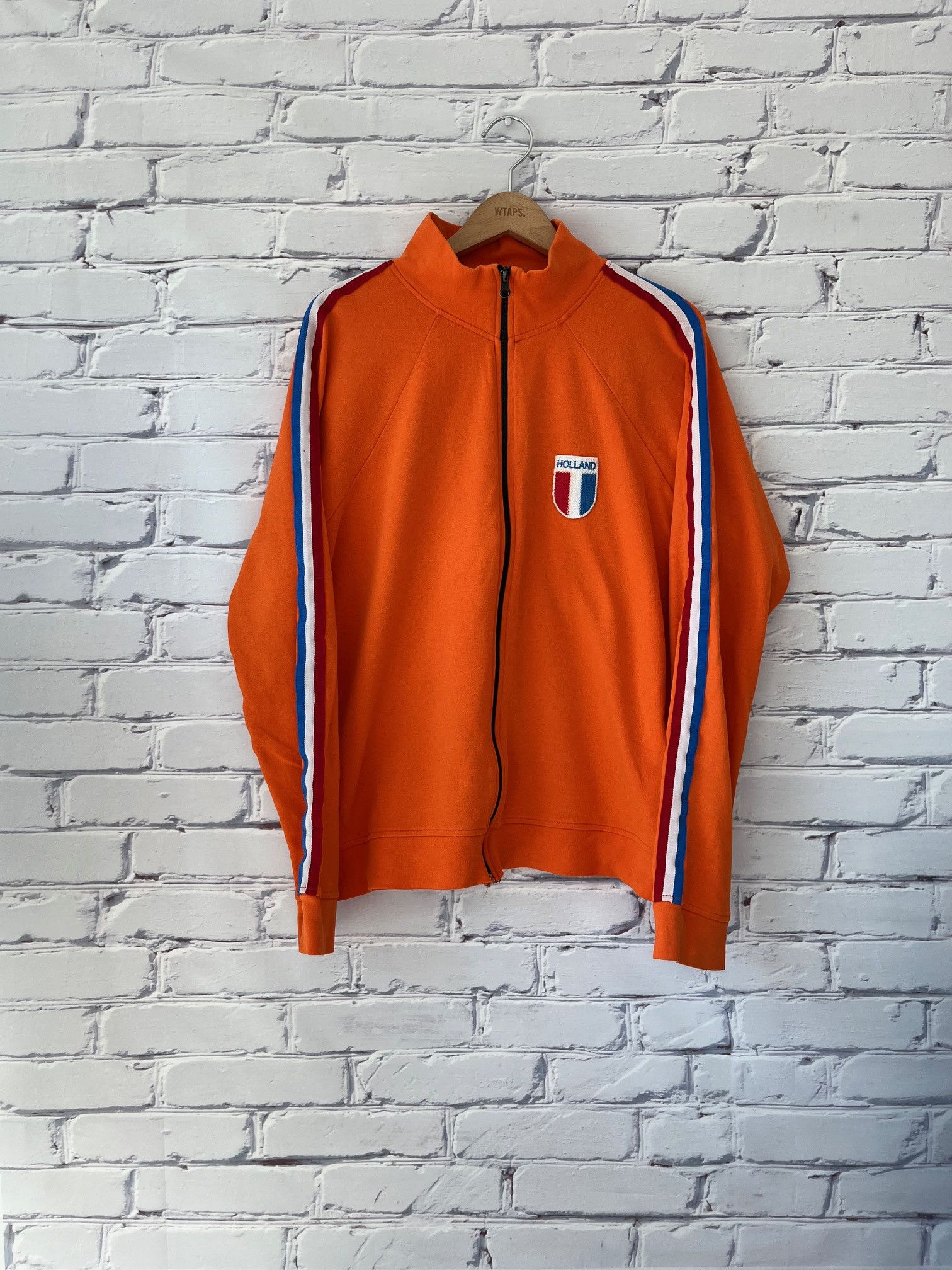 Vintage Vintage Holland Soccer Zip-Up Sweater Size US L / EU 52-54 / 3 - 1 Thumbnail