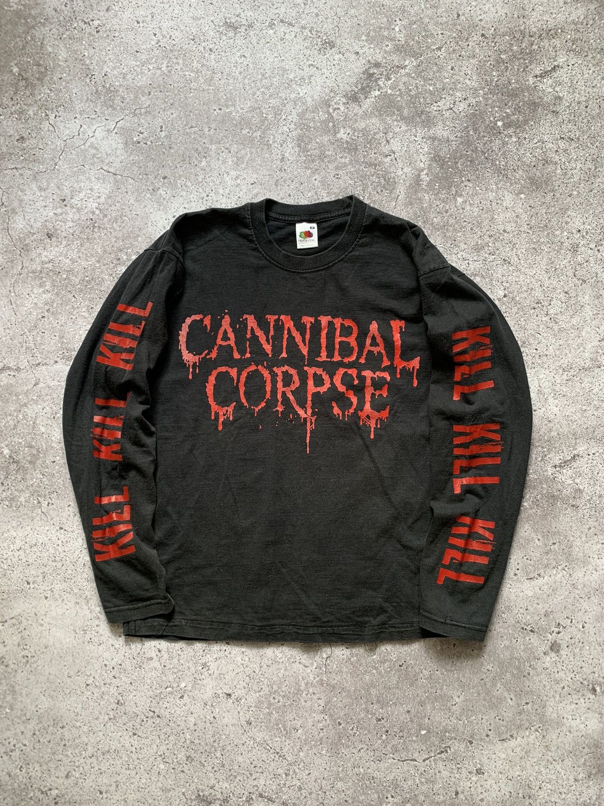 Band Tees × Vintage VINTAGE 00S RARE CANNIBAL CORPSE KILL LONG SLEEVE Size US S / EU 44-46 / 1 - 1 Thumbnail