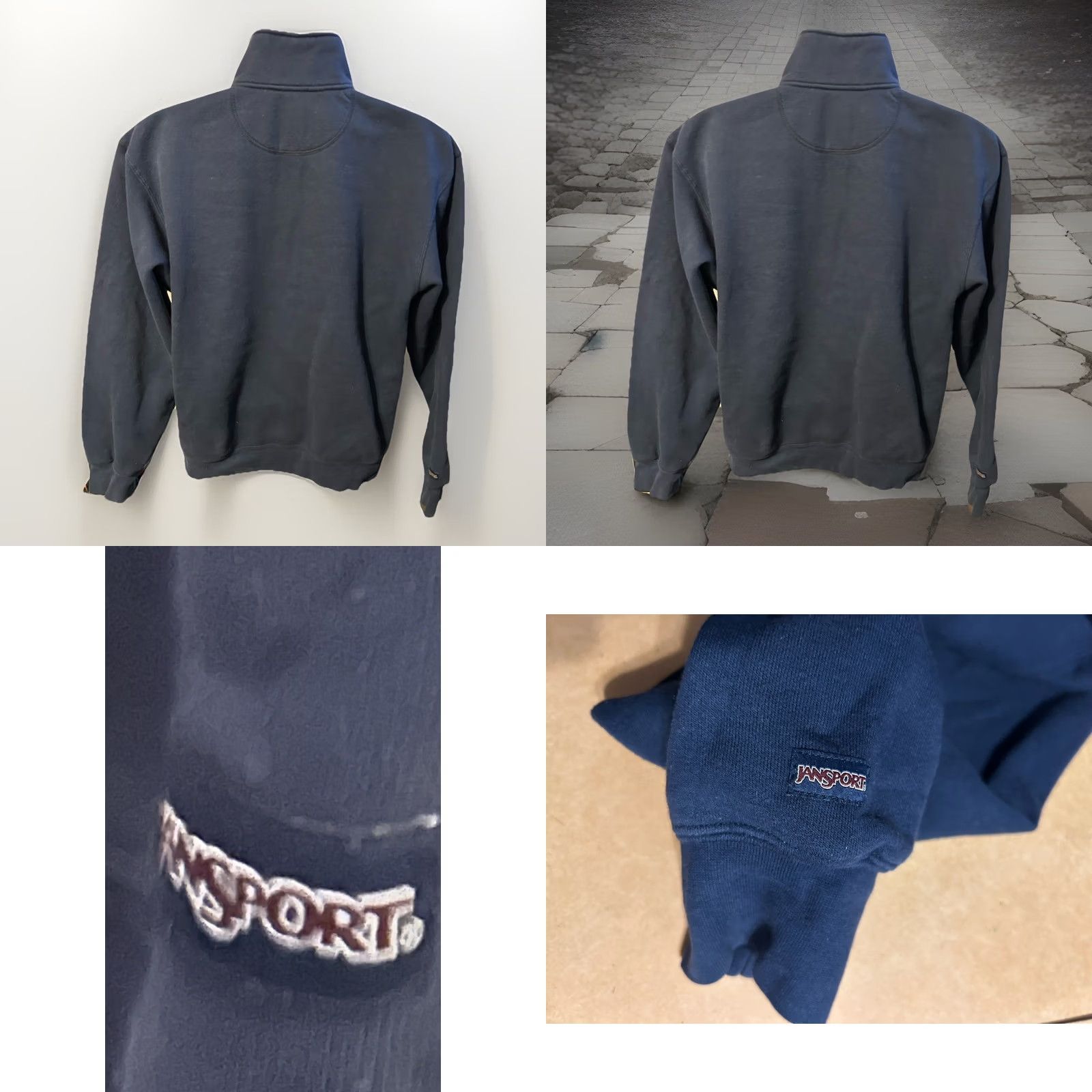 Jansport VTG Mercyhurst University 1/4 Zip Pullover Unisex Adults Medium Navy Blue Stitched Logo Zipper Mock Neck Athletic Shirt Pullover 1/4 Zip Size US M / EU 48-50 / 2 - 8 Thumbnail