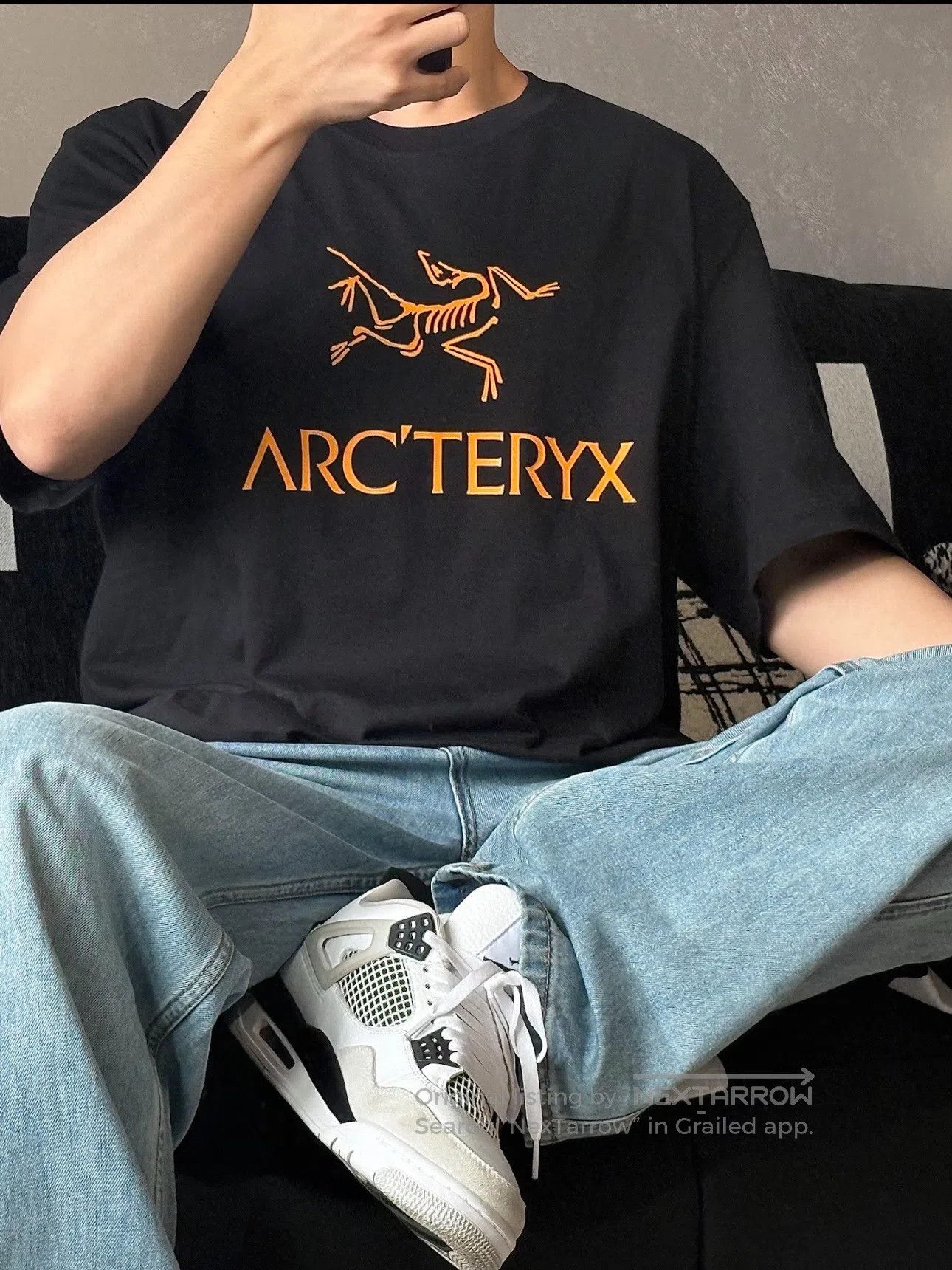 Arc'teryx Arc'teryx Black to Gold Gradient Bird Logo Short Sleeve| Size US XL / EU 56 / 4 - 9 Thumbnail