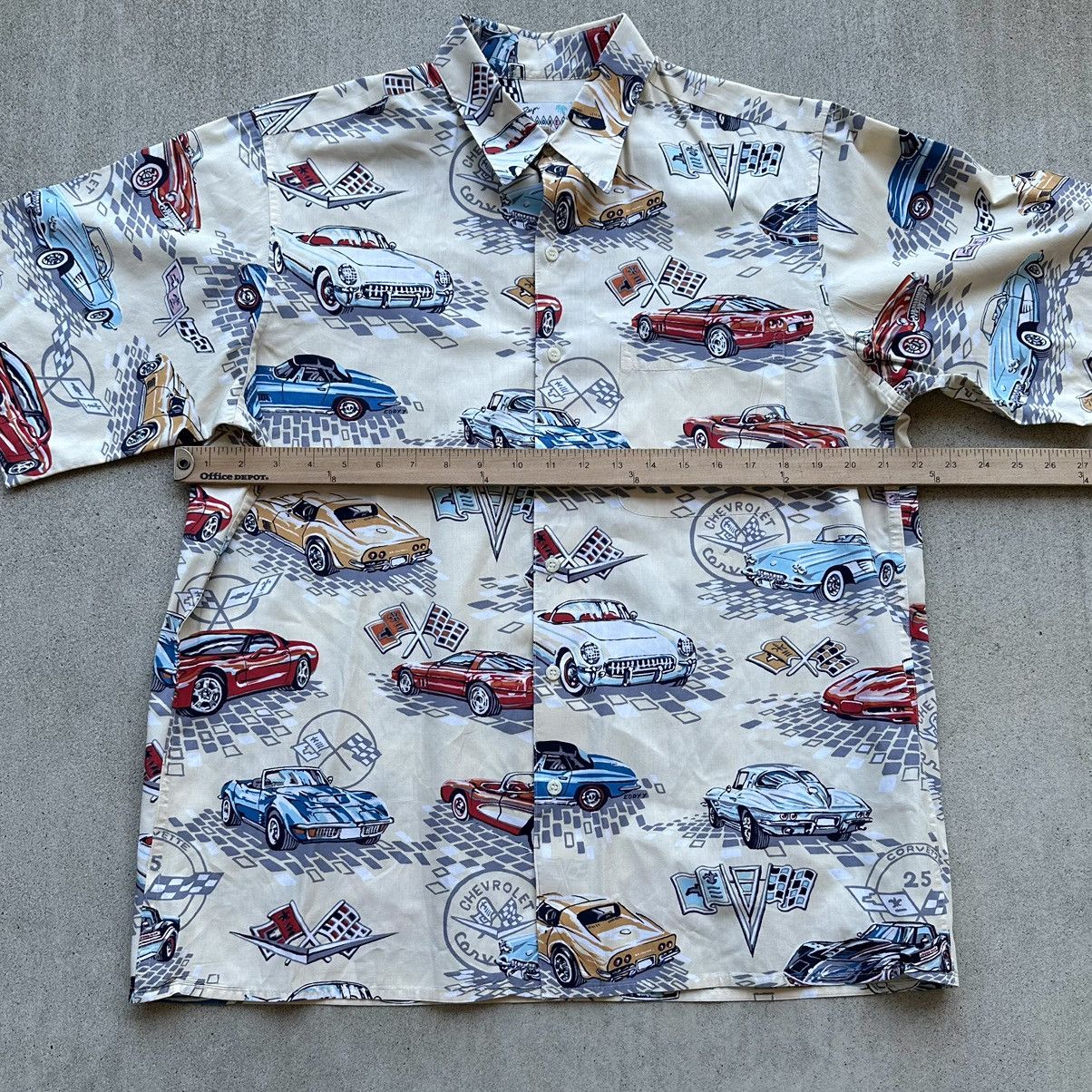 Reyn Spooner Vintage Reyn Spooner Hawaiian Shirt Classic Cars Corvette Size US M / EU 48-50 / 2 - 5 Thumbnail