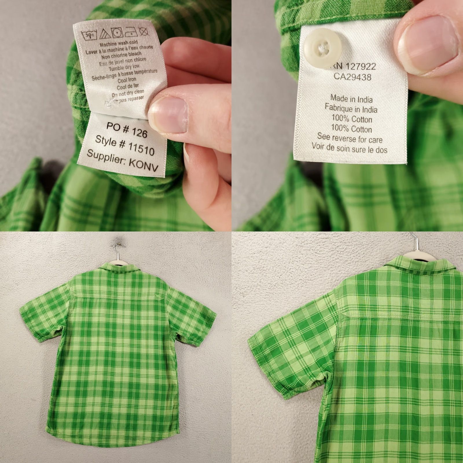 Mountain Khakis Vintage Yes Mountain Khakis Shirt Mens Large Green Plaid Button Up Short Sleeve Size US L / EU 52-54 / 3 - 8 Thumbnail
