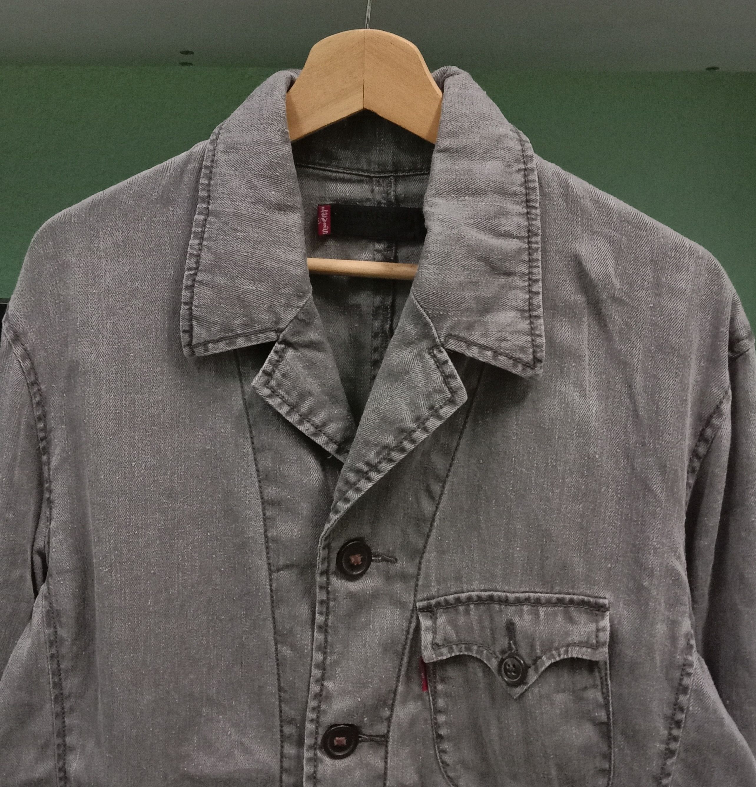 Levi's × Levi's Vintage Clothing × Vintage LEVIS Premium Red Tab Muji Hemp Cotton Jacket Size US M / EU 48-50 / 2 - 4 Thumbnail