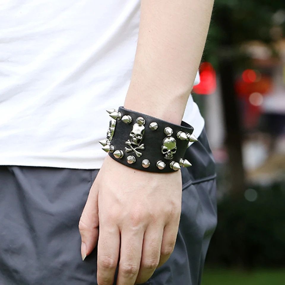 Japanese Brand Metal punk cuff Bracelet Size ONE SIZE - 4 Thumbnail