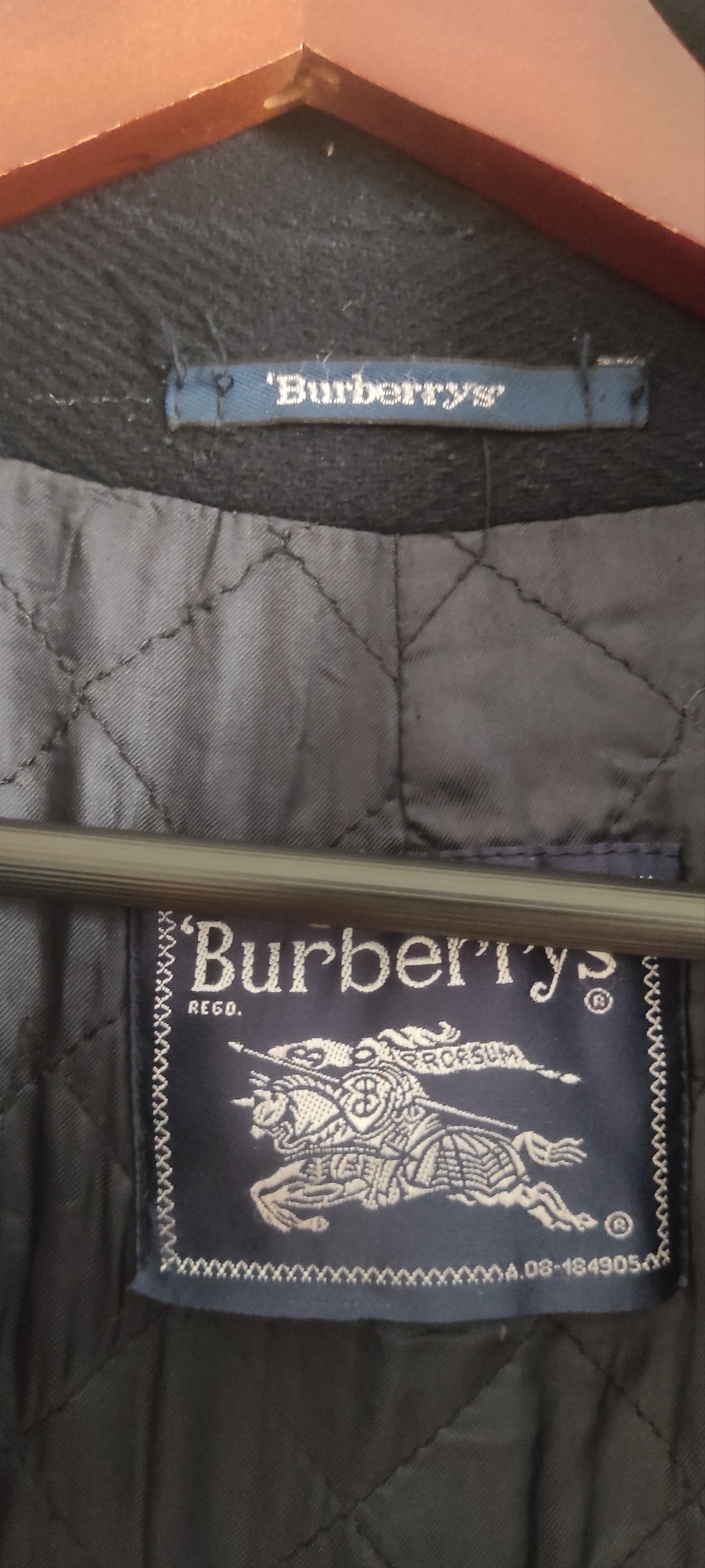 Burberry Vintage Burberrys Wool 90s Duffle Coat Blue Nova Check Size US XL / EU 56 / 4 - 12 Thumbnail