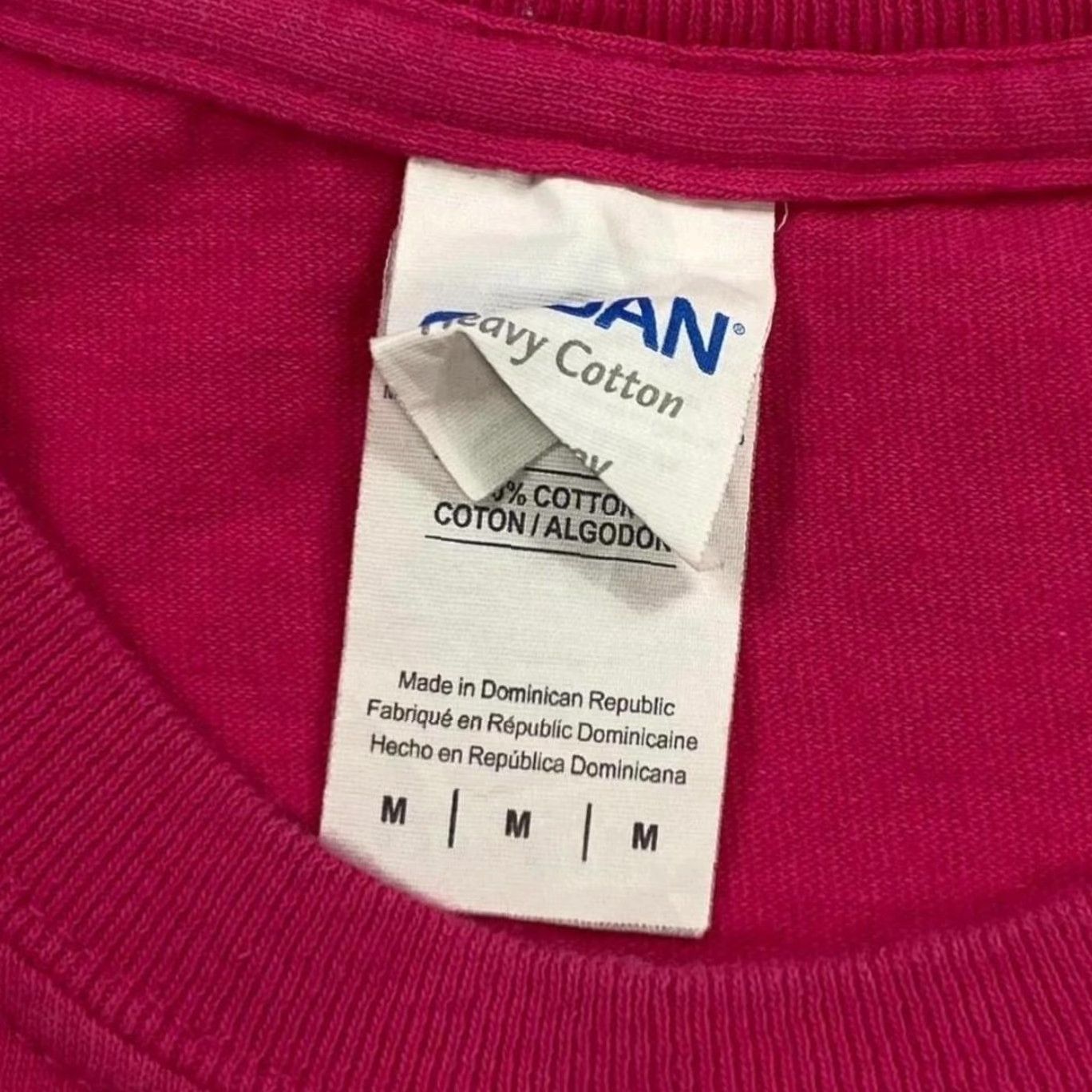 Gildan Bristol Tennessee “Support Our Troops” Military Army Pink Graphic T-Shirt Medium Men Short Sleeve Round Neck Cotton Graphic print front back 90s? Size US M / EU 48-50 / 2 - 3 Thumbnail