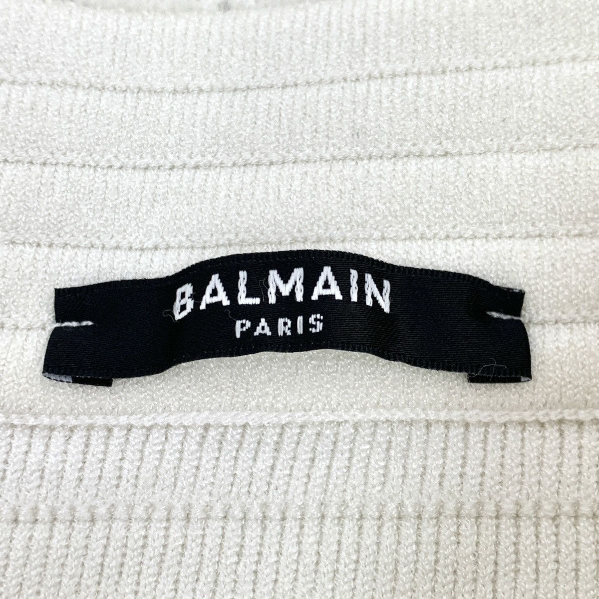 Balmain Balmain White Diamond Check Casual Knit Skirt K26WX Size 26" / US 2 / IT 38 - 6 Thumbnail