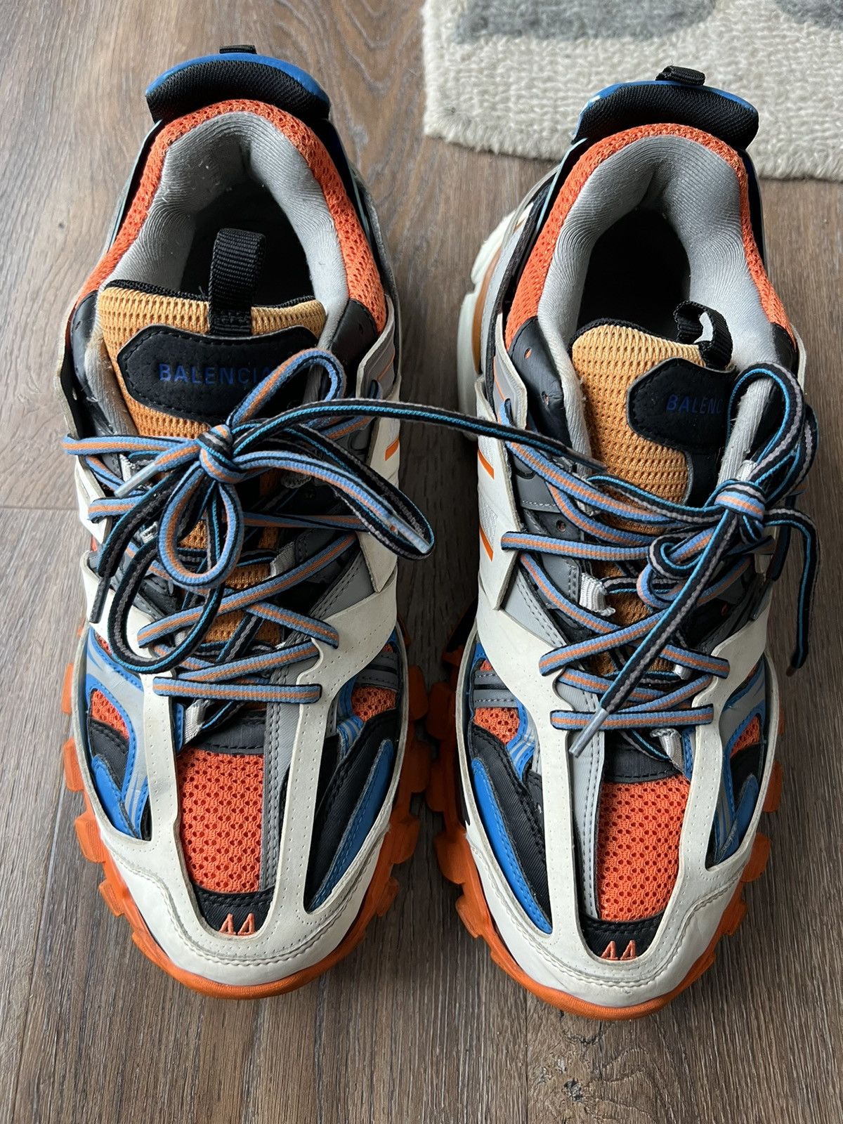 Balenciaga Balenciaga Track Trainer blue orange size 11 EU 44 Size US 11 / EU 44 - 2 Thumbnail