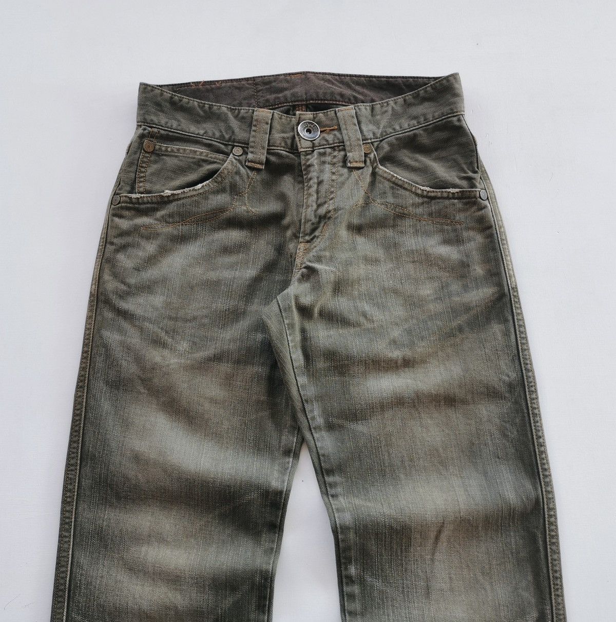 Edwin Edwin 503 Faded Green Denim Jeans Size US 29 - 2 Thumbnail