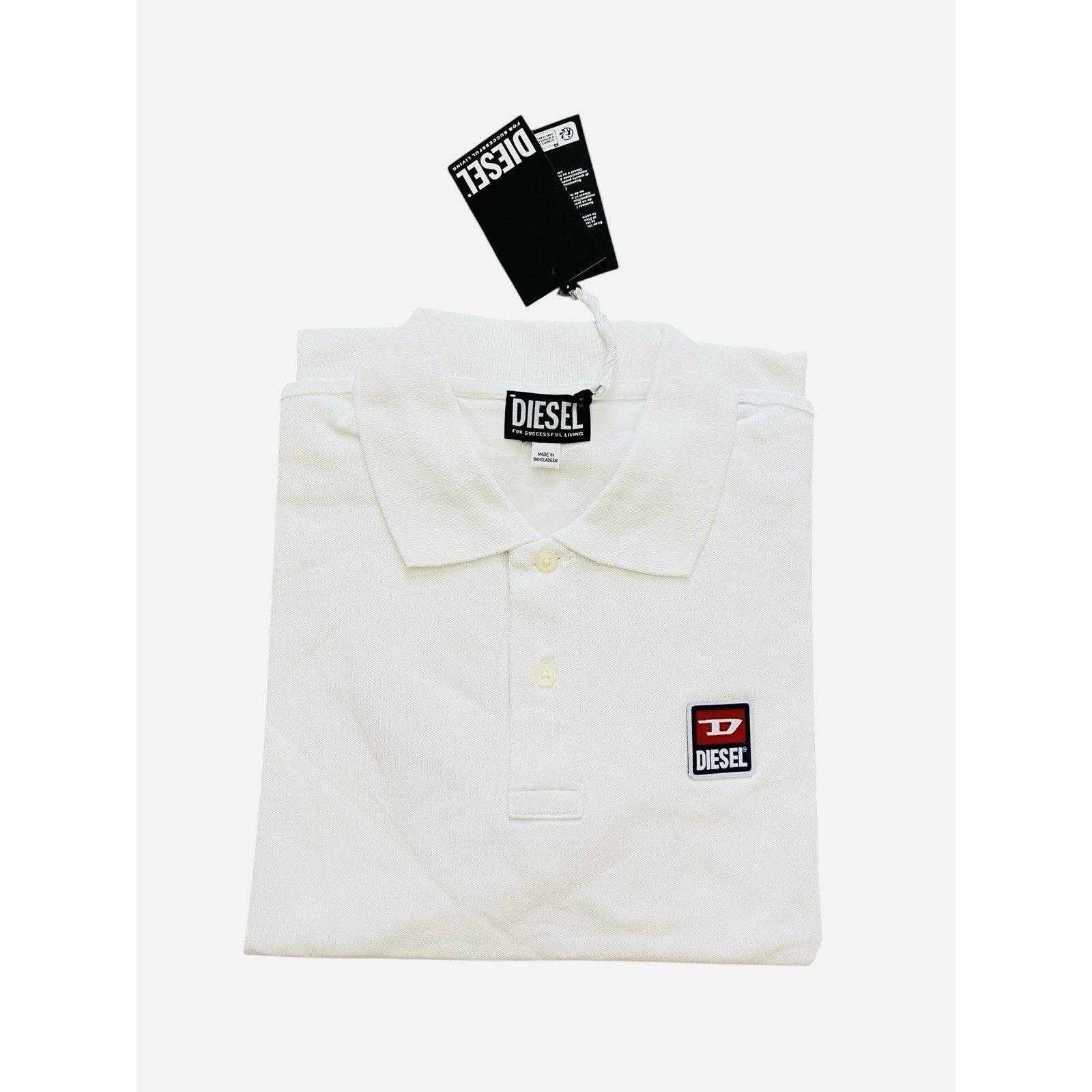 Diesel Diesel T-Smith Mens Polo Shirt $105 White Size L Size US L / EU 52-54 / 3 - 4 Thumbnail