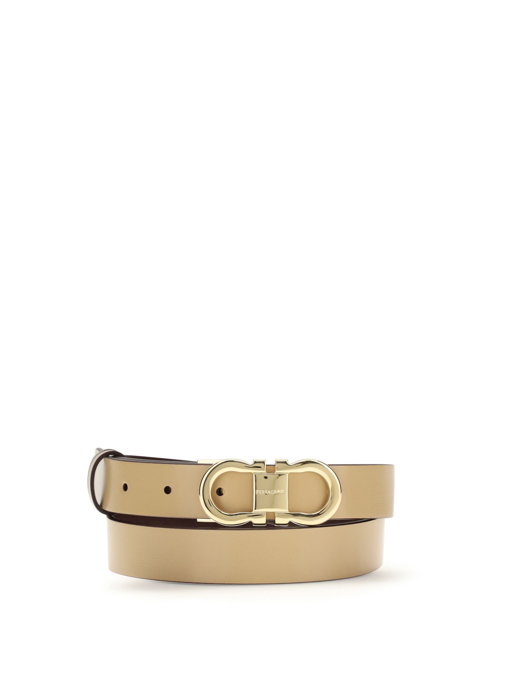 Salvatore Ferragamo Adjustable and reversible Gancini leather Belt Size ONE SIZE - 1 Thumbnail