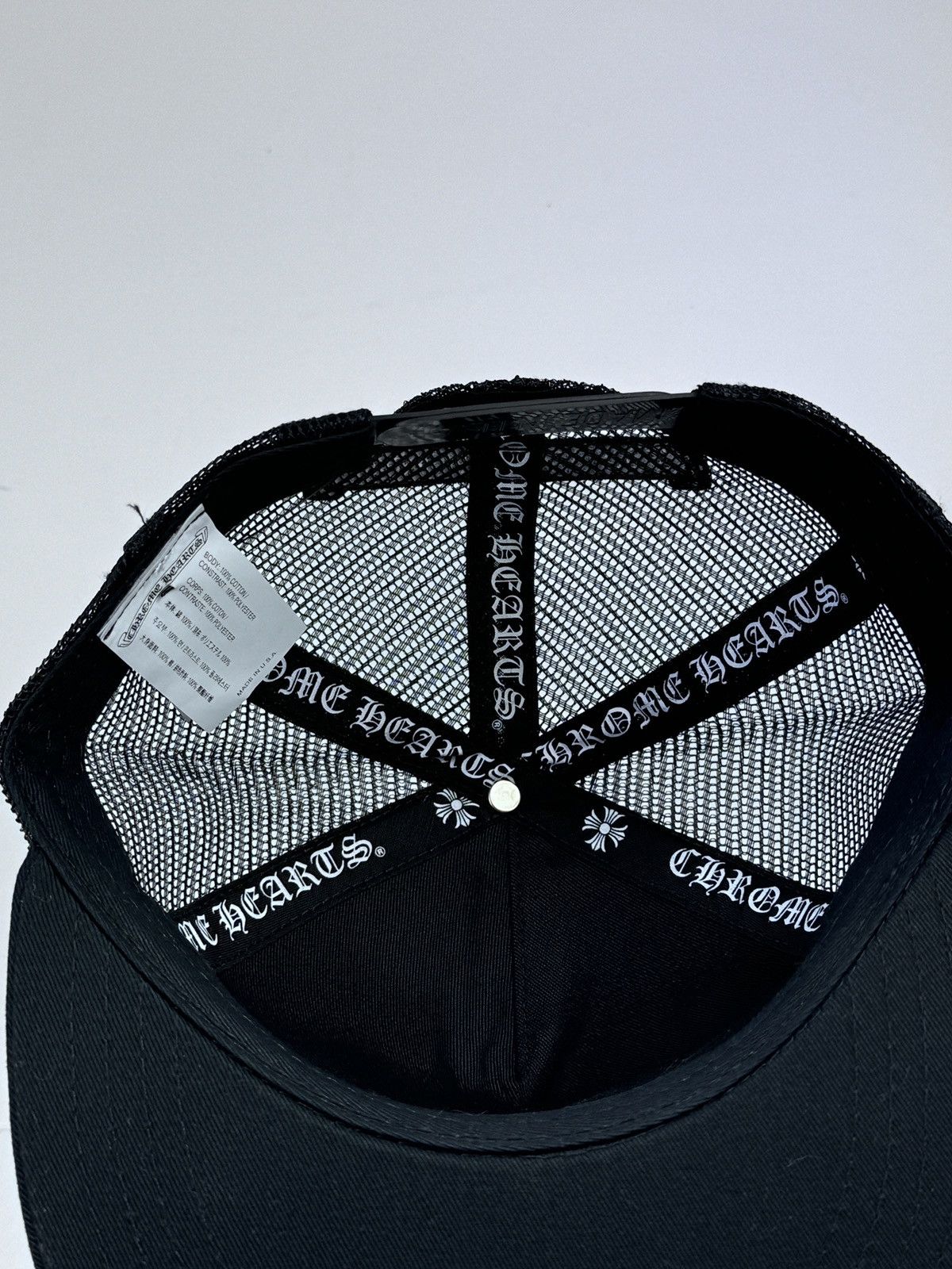 Chrome Hearts TRIPLE CROSS HOLLYWOOD TRUCKER CAP Size ONE SIZE - 5 Thumbnail