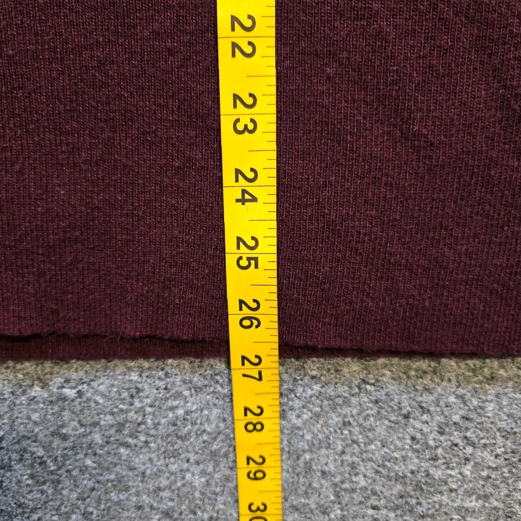 J.Crew J.CREW Sweater Women's Medium Purple Burgundy Wool Blend Knit Long Flared Sleeve V-Neck Casual Career Pullover Womens Size M / US 6-8 / IT 42-44 - 6 Thumbnail