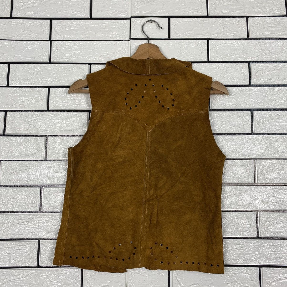 Japanese Brand 📌Vintage Vest Jacket Leather Sun Valley Issey Miyake Size US M / EU 48-50 / 2 - 9 Thumbnail