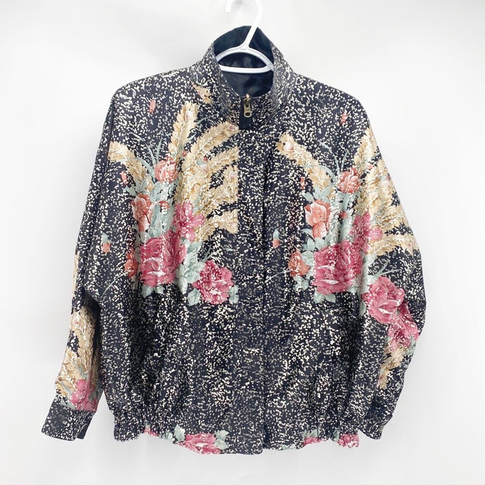 Vintage Vintage 80s 90s Silver metallic Reversible Windbreaker sz L Size L / US 10 / IT 46 - 2 Thumbnail