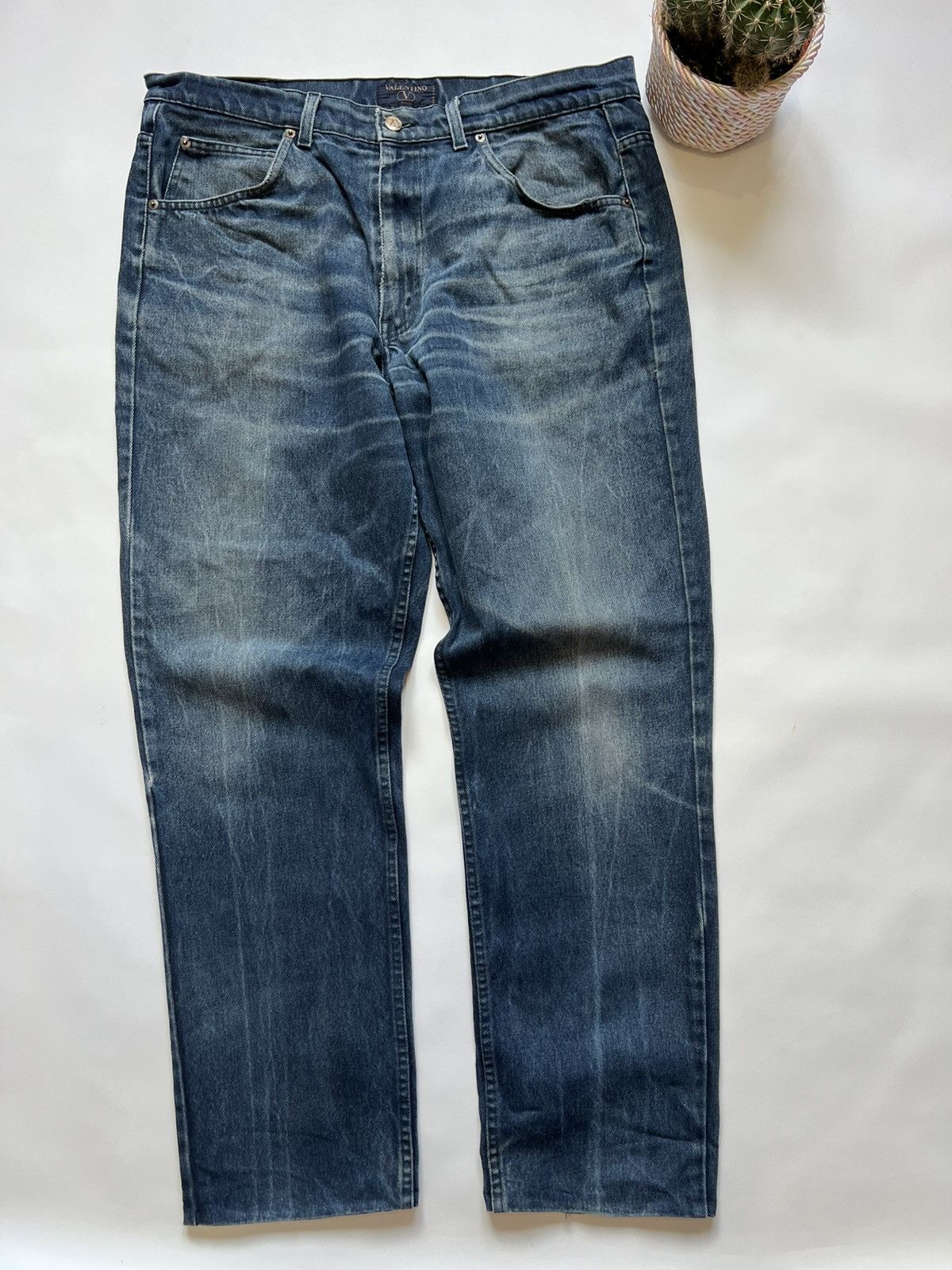 Valentino Vintage Valentino Jeans Denim Pants Straight Baggy Y2K 90s Size US 38 / EU 54 - 6 Thumbnail