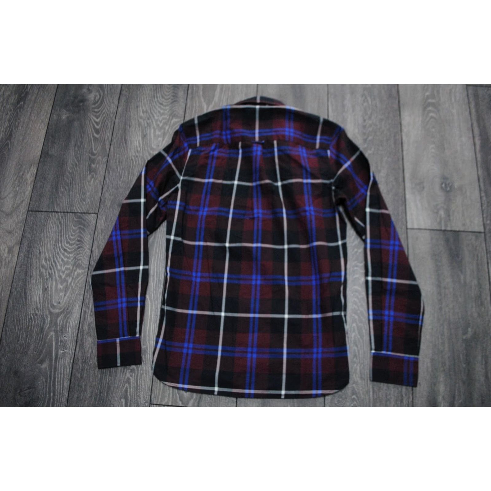 Fred Perry FRED PERRY LARGE CHECK LONG-SLEEVED SHIRT IN BURGUNDY BUTTON DOWN M3265 MENS XS Shirt Mens XS Burgundy Check Long Sleeve Size US XS / EU 42 / 0 - 6 Thumbnail