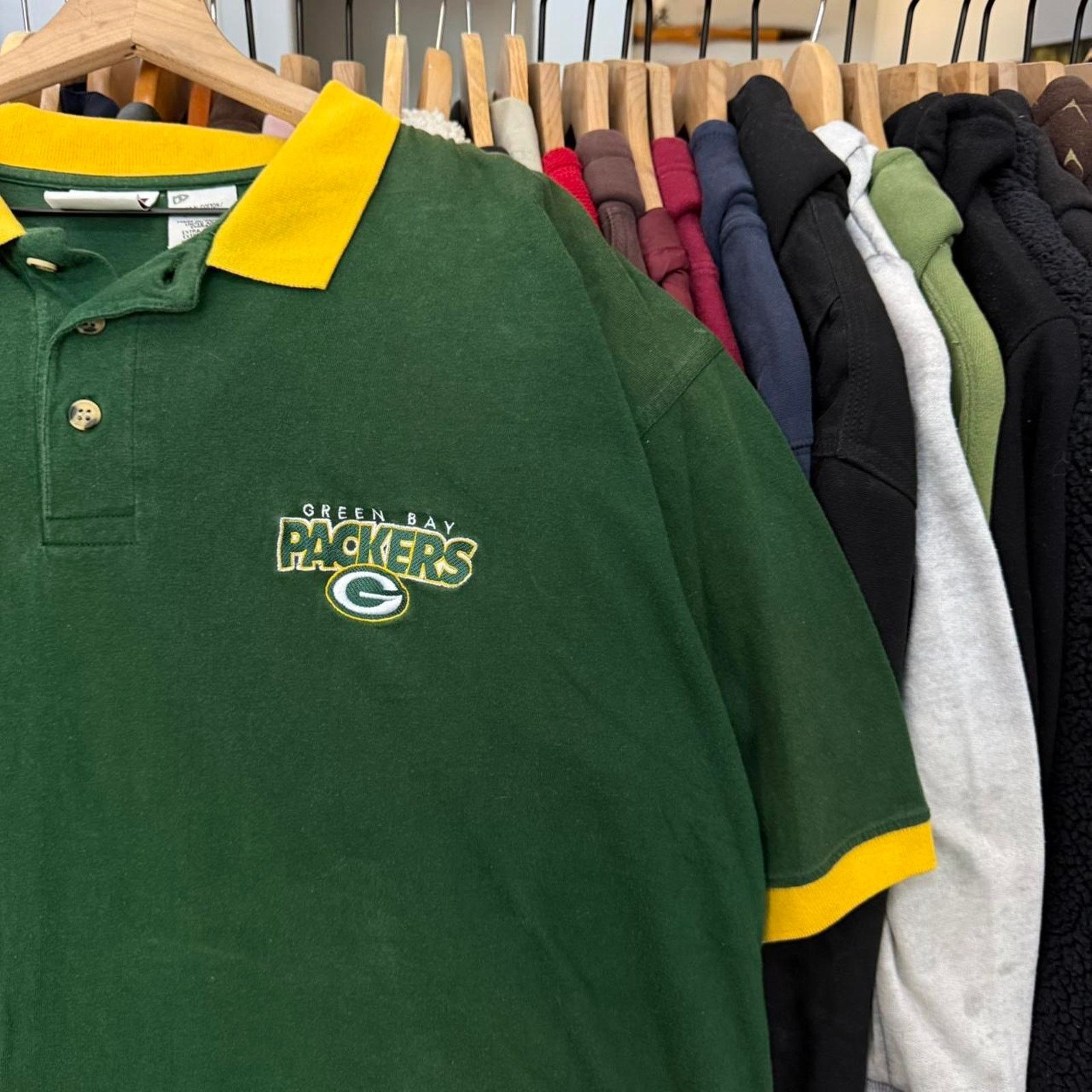 Other Vintage 1998 Green Bay Packers Polo Shirt Green Size US XL / EU 56 / 4 - 3 Thumbnail