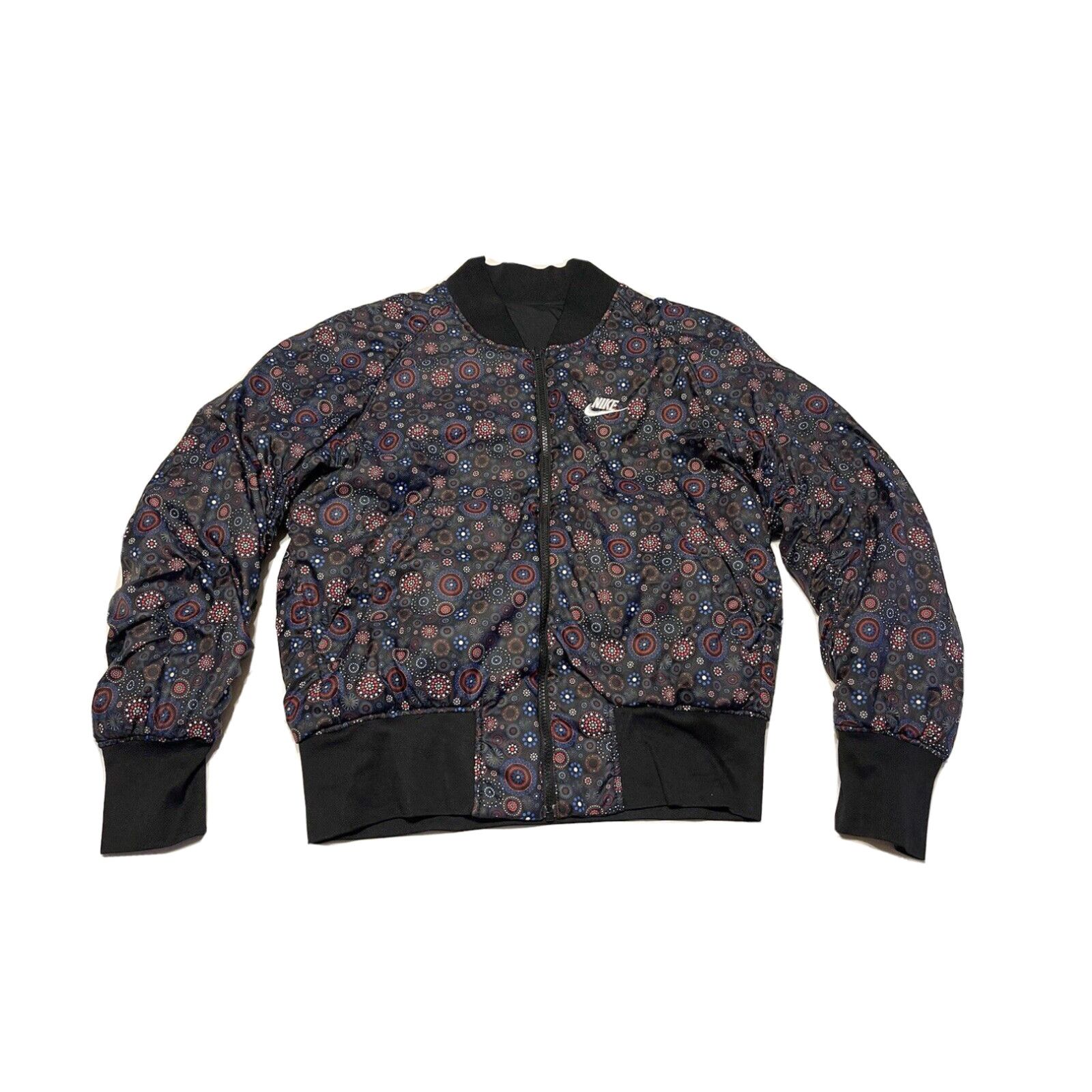 image of Beacon Nike Fireworks New Year Double Wear Jacket Sports Casual Jacket Aj3588 S in White (Size Smal
