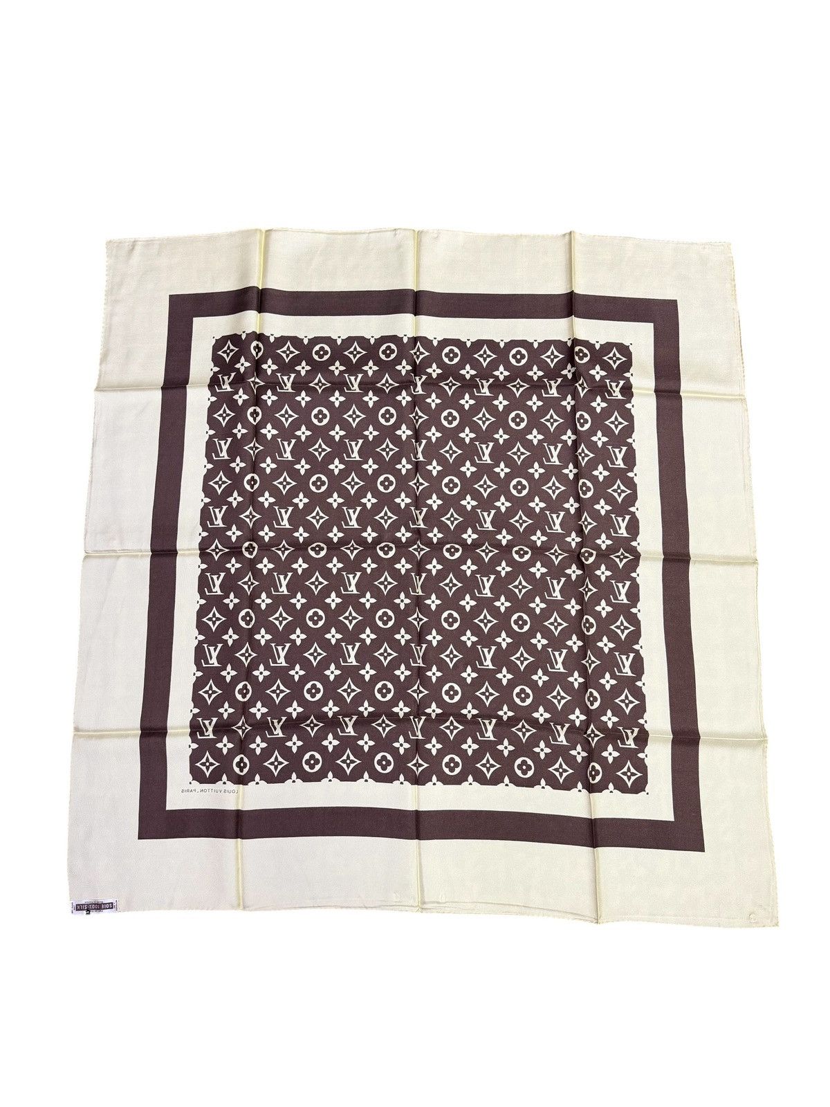 Louis Vuitton NOS Vintage Louis Vuitton Silk Scarf Classic Monogram Print Size ONE SIZE - 4 Thumbnail