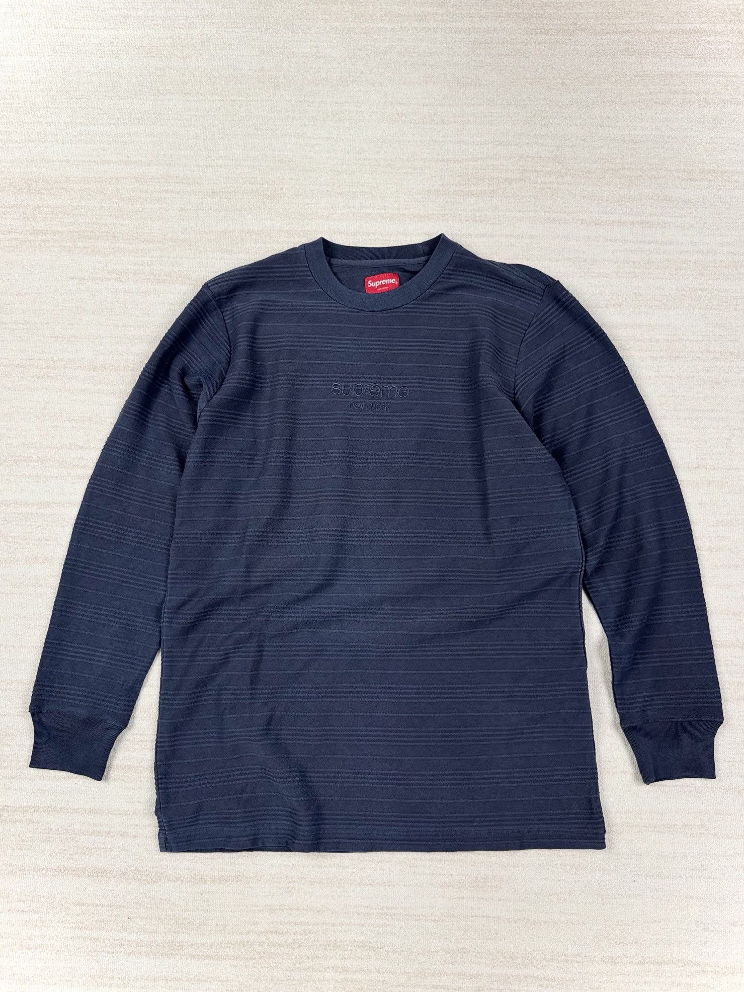 独特な Logo Classic Supreme Supreme Striped Grailed | Sleeve Long トップス