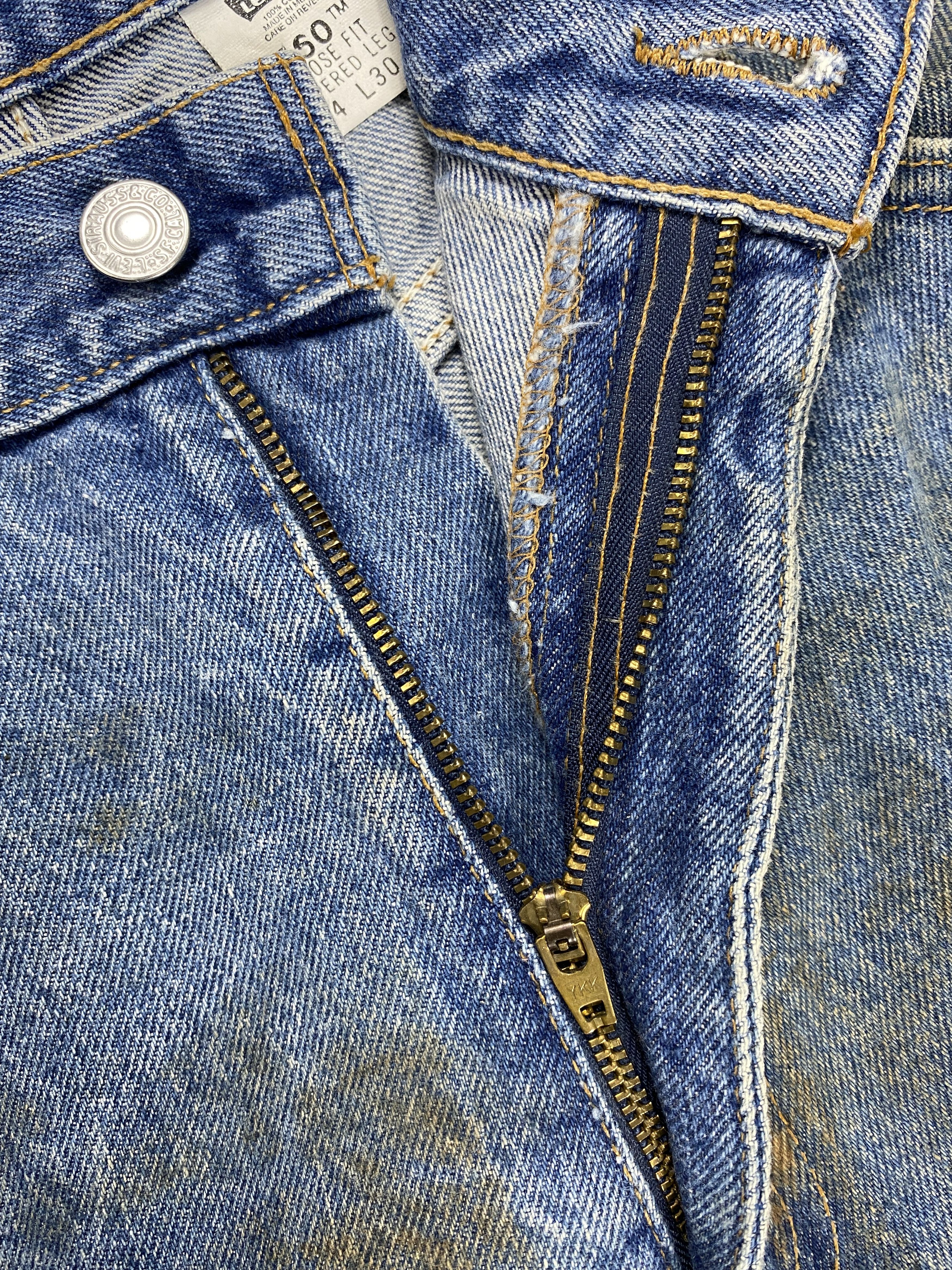 Levi's Dirty Blue Vintage Levi's 560 Jeans 34x30 Denim -JN2168 Size US 34 / EU 50 - 6 Thumbnail