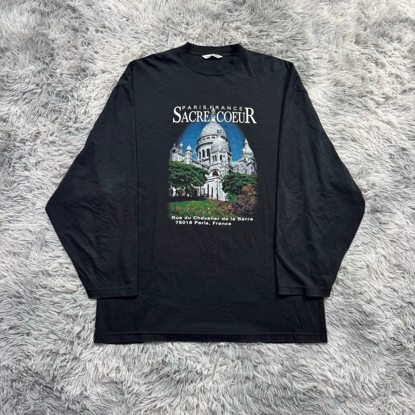 Balenciaga Castle Long Sleeve Tee - dmc