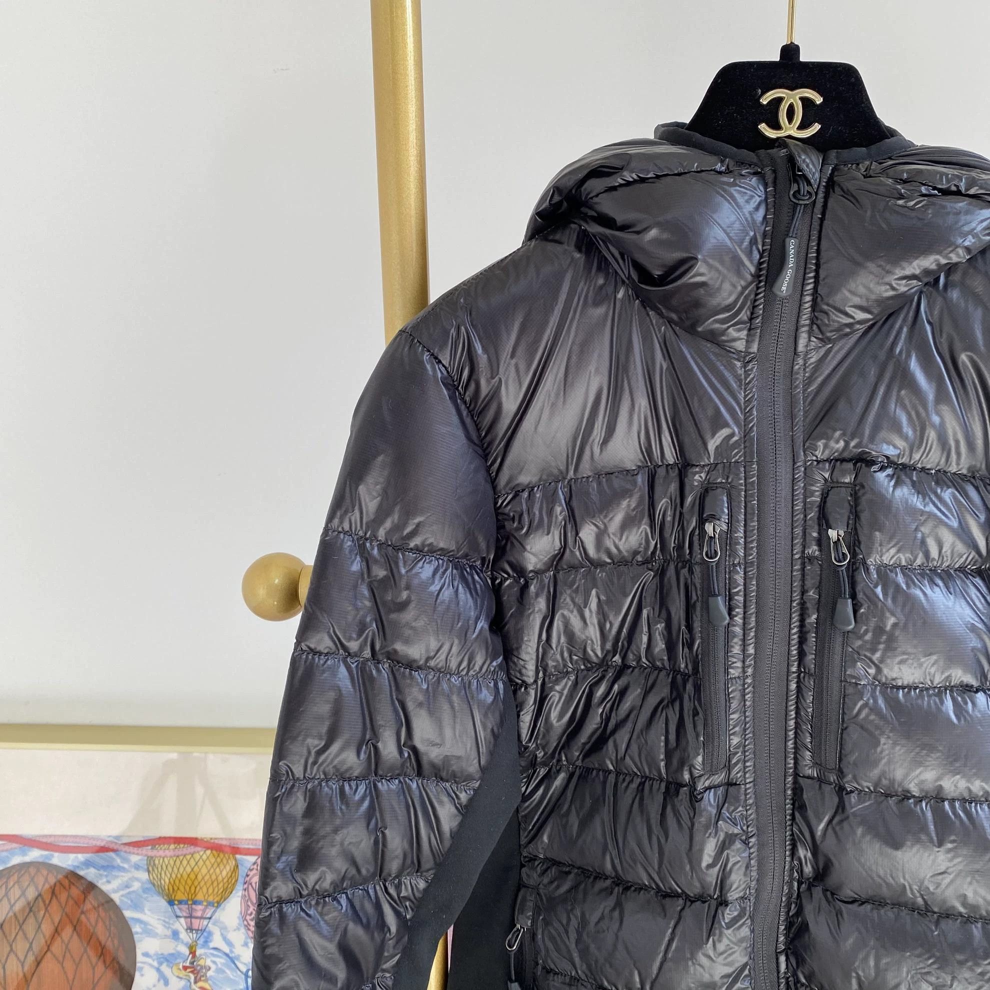 Canada Goose Canada Goose Black Hooded Lightweight Down Jacket S Size S / US 4 / IT 40 - 3 Thumbnail